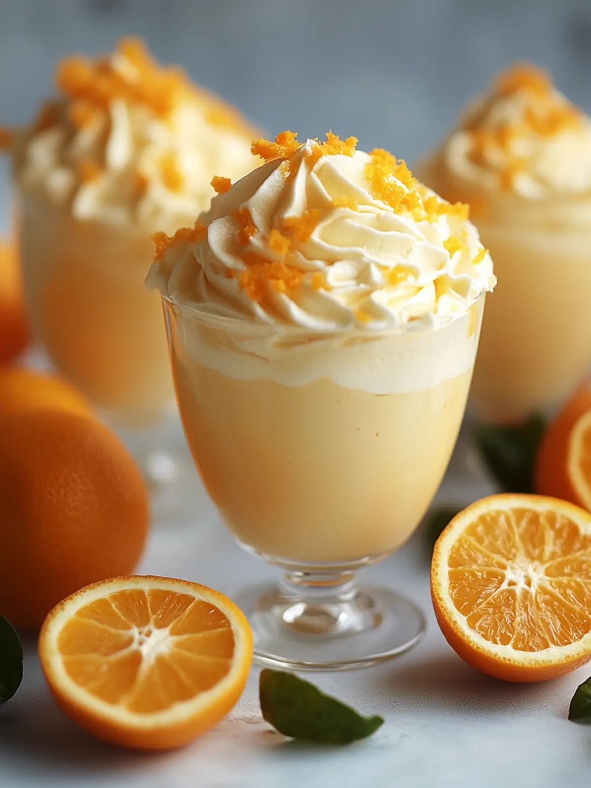 Delicious Orange Mousse Cups: Light, Creamy Bliss at Home 4 Orange Mousse Cups