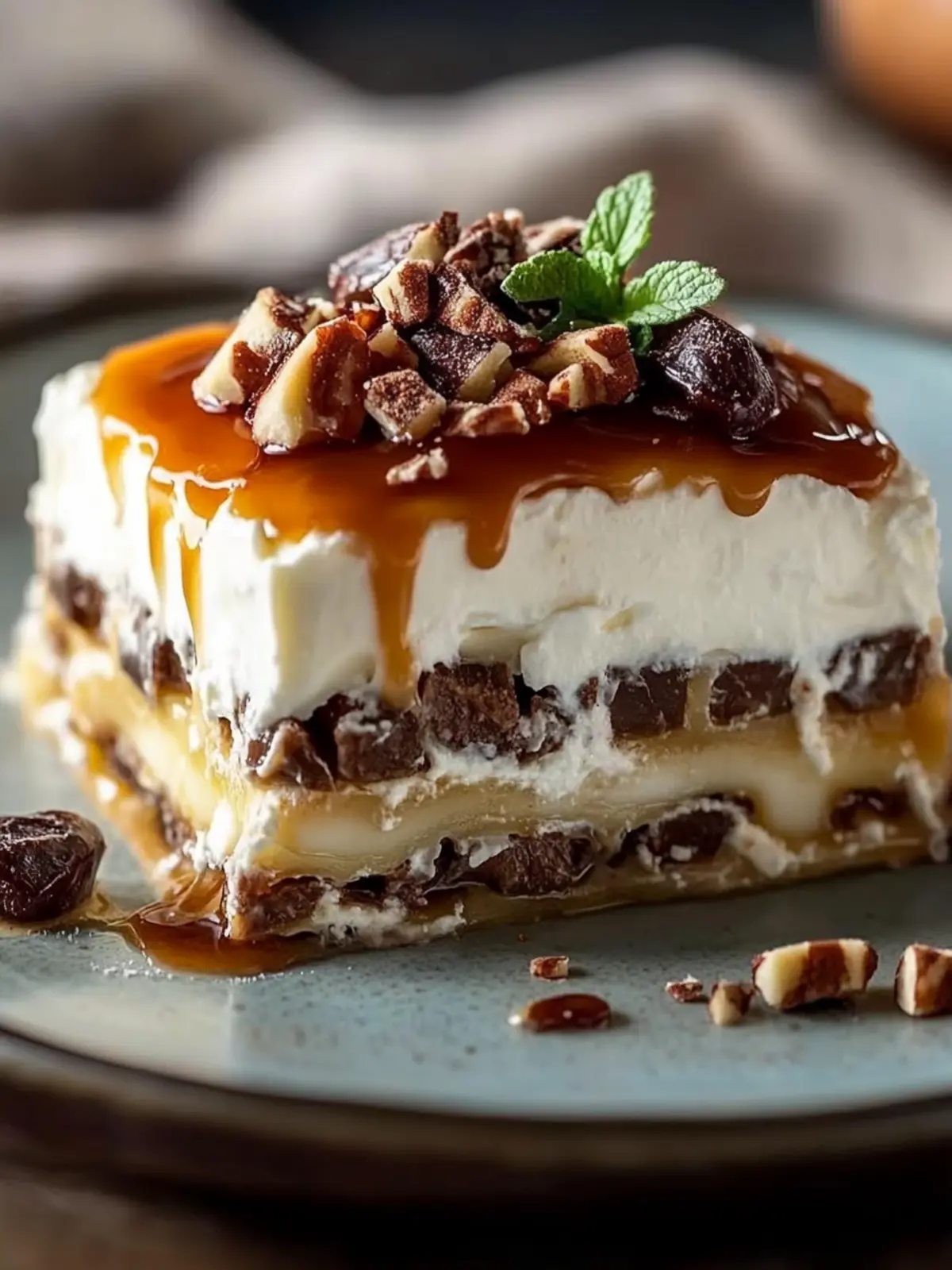 No-Bake Turtle Lasagna Dessert: Indulge in Sweet Layers 5 No-Bake Turtle Lasagna Dessert