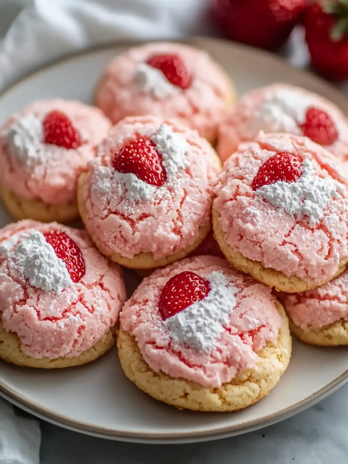 Strawberry Kiss Cookies: Sweet Bites of Nostalgic Bliss 5 Strawberry Kiss Cookies