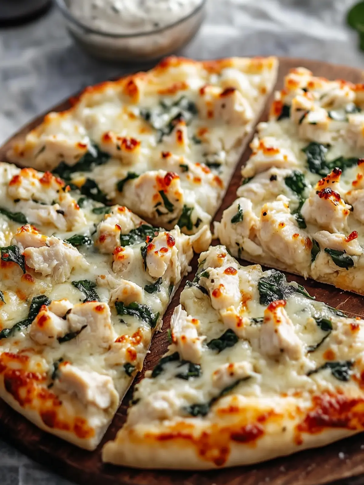 Creamy White Chicken Pizza That's Cozy and Customizable 4 Creamy White Chicken Pizza