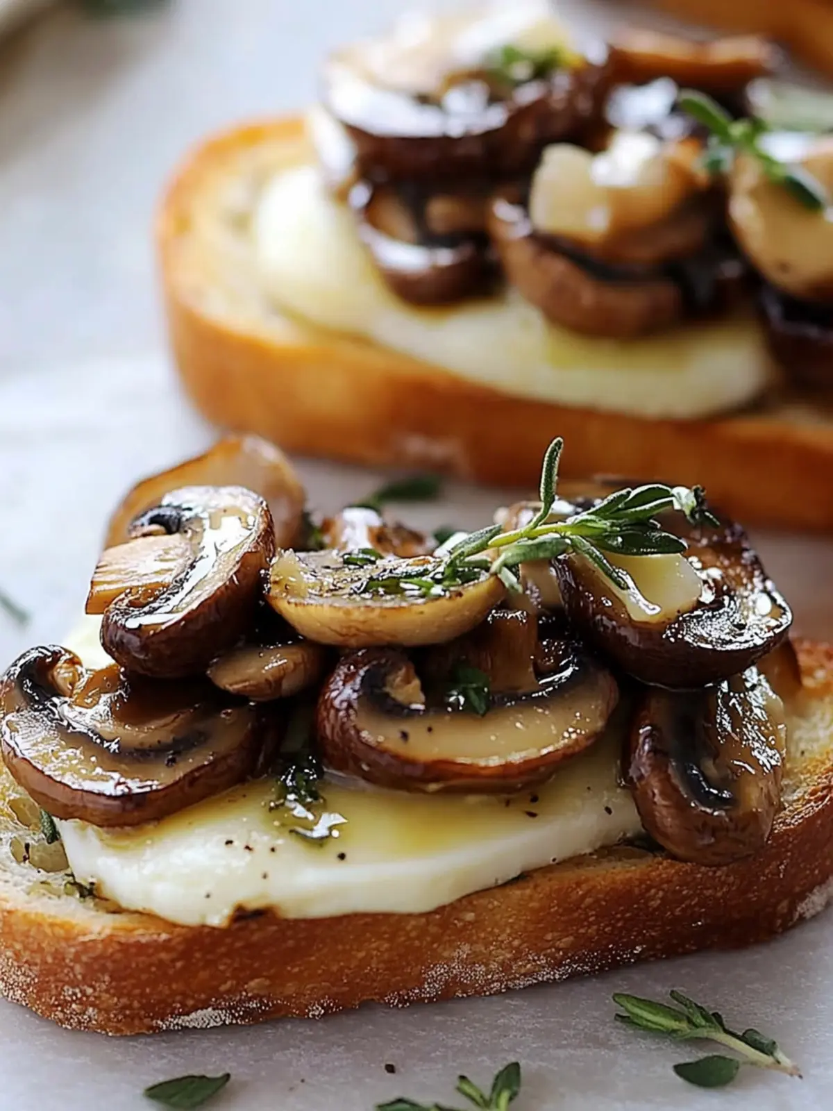 Mouthwatering Mushroom & Brie Crostini for Effortless Elegance 4 Mushroom & Brie Crostini