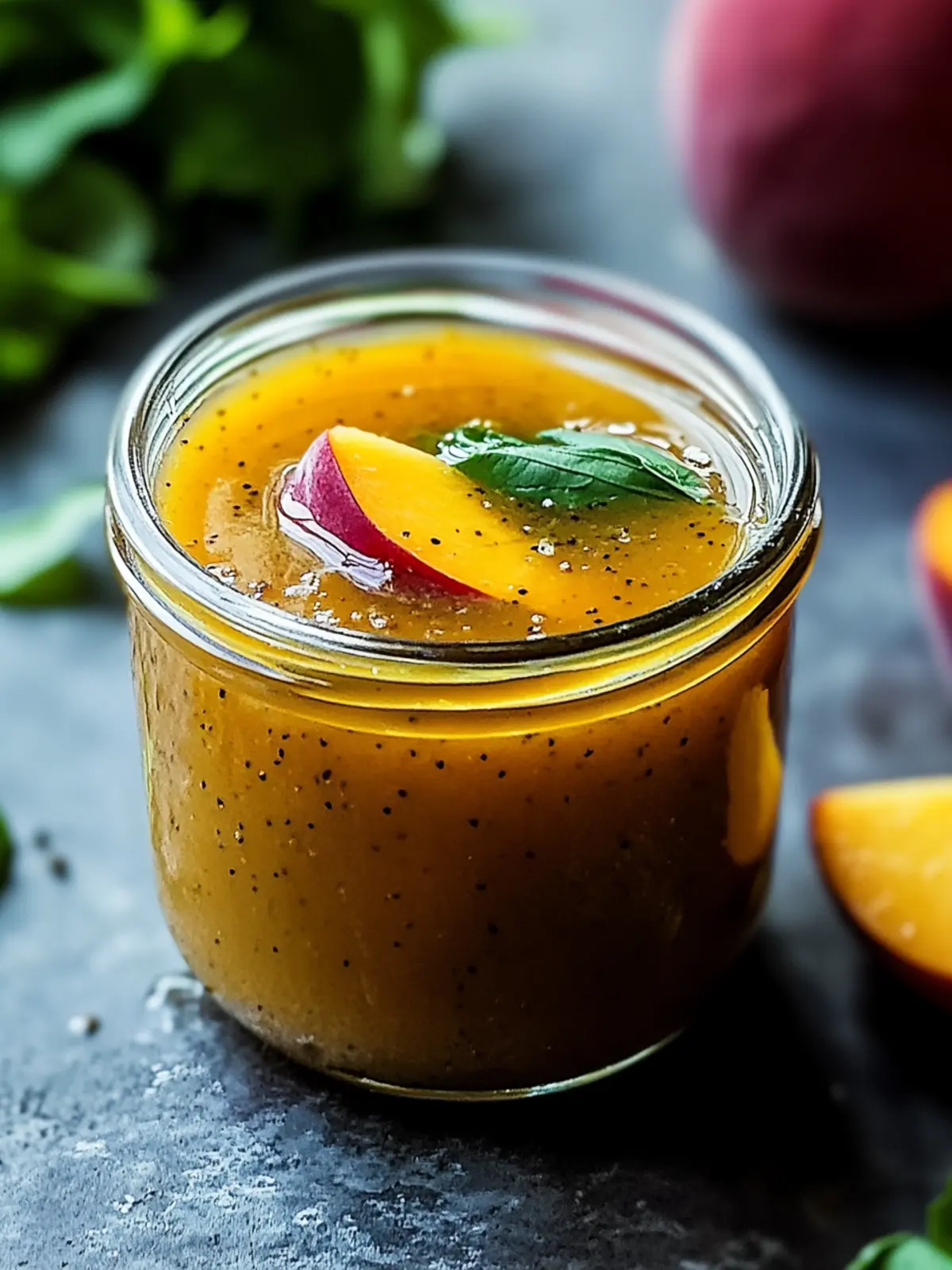 Delicious Peach Honey Dijon Balsamic Vinaigrette Recipe 4 Peach Honey Dijon Balsamic Vinaigrette