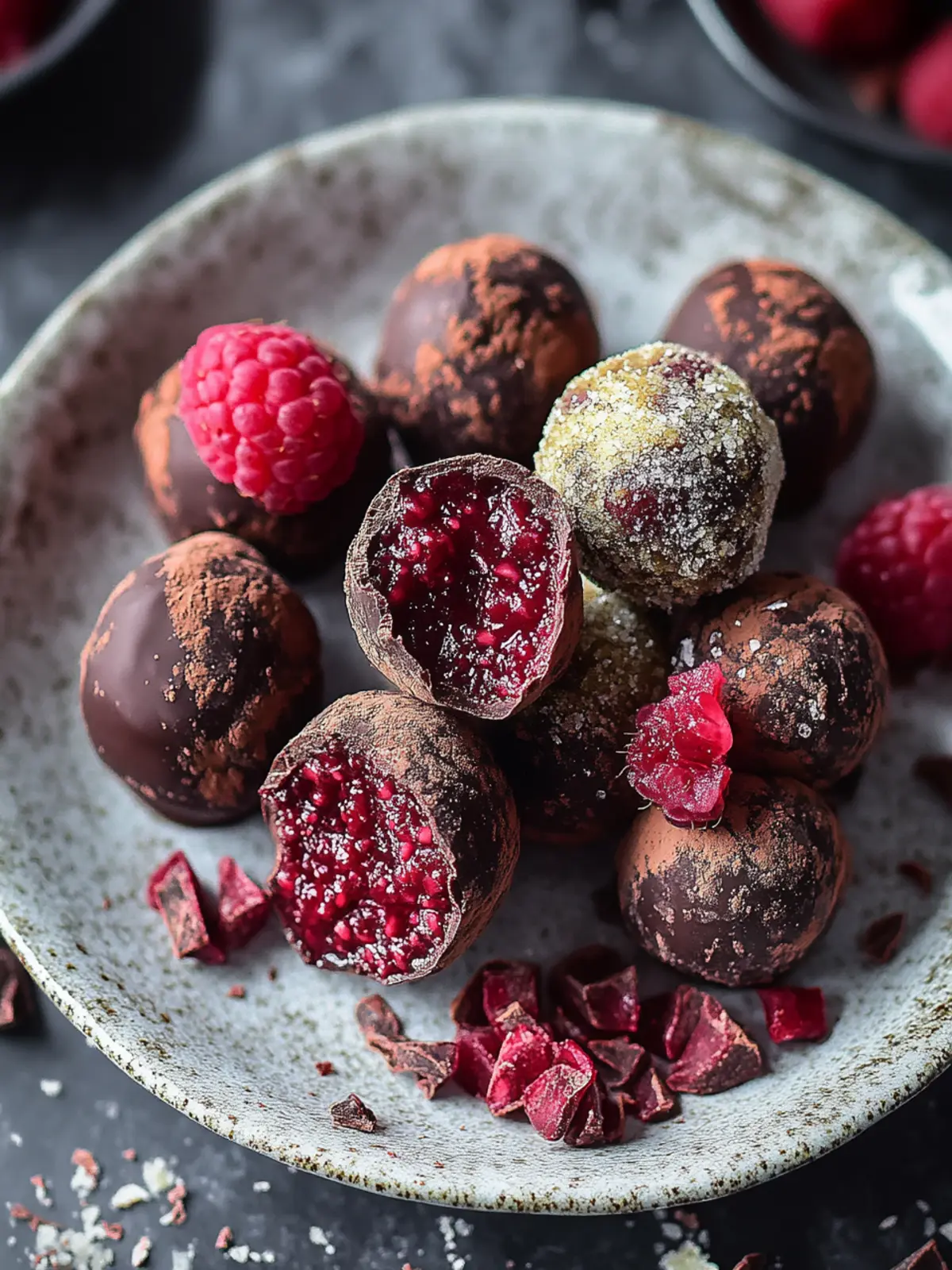 Irresistible Dark Chocolate Raspberry Truffles for Any Occasion 4 Dark Chocolate Raspberry Truffles
