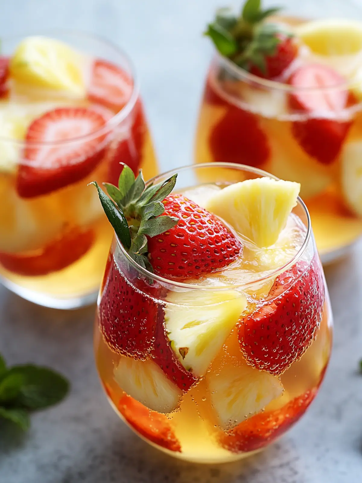 Delightful Strawberry Pineapple Wine Punch for Your Next Party 2 Strawberry Pineapple Wine Punch