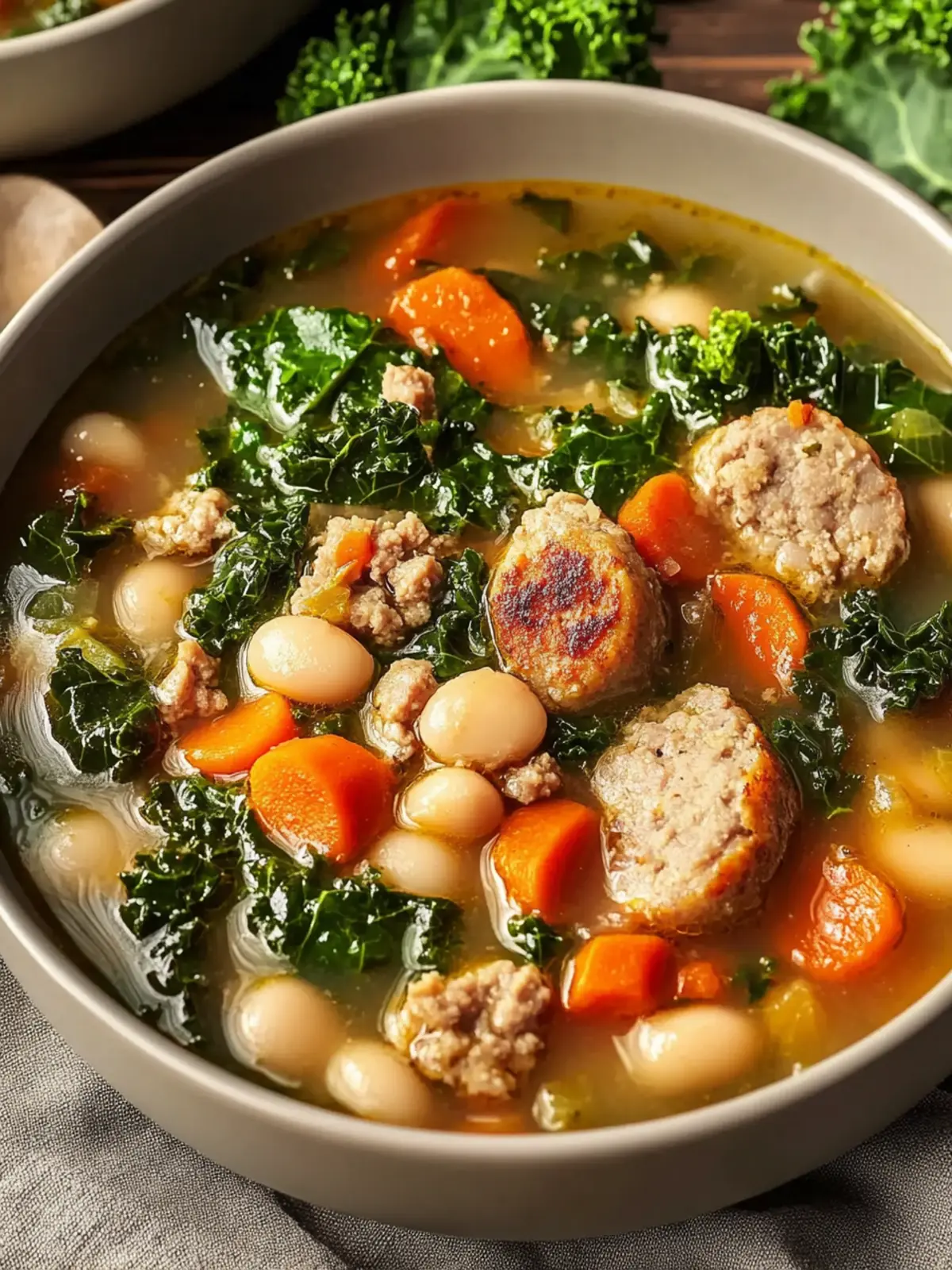 Sausage, White Bean & Kale Soup: Your Cozy Comfort Delight 2 Sausage, White Bean & Kale Soup