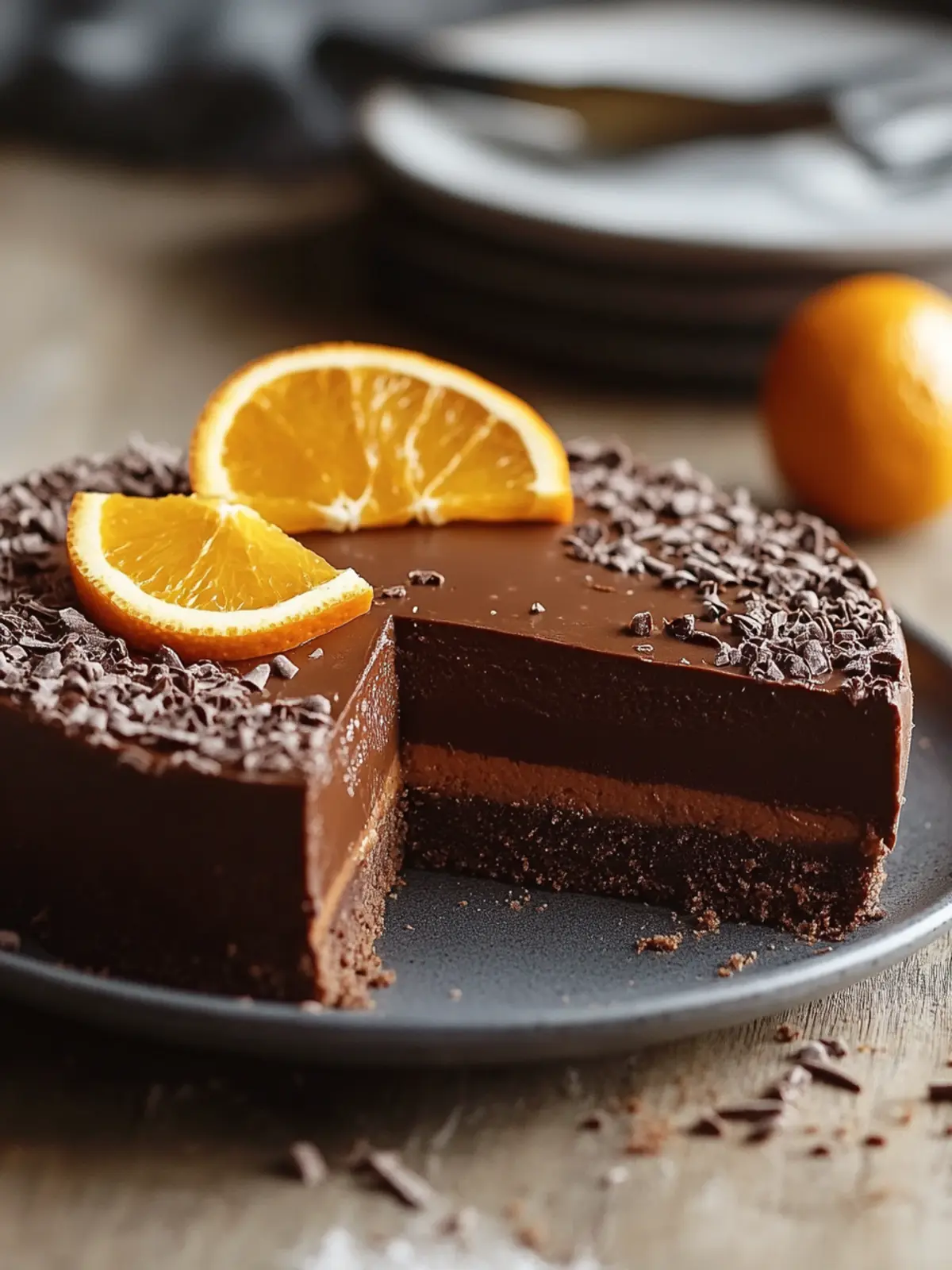 Decadent Chocolate-Orange Torte That's Vegan and No-Bake 2 Chocolate-Orange Torte