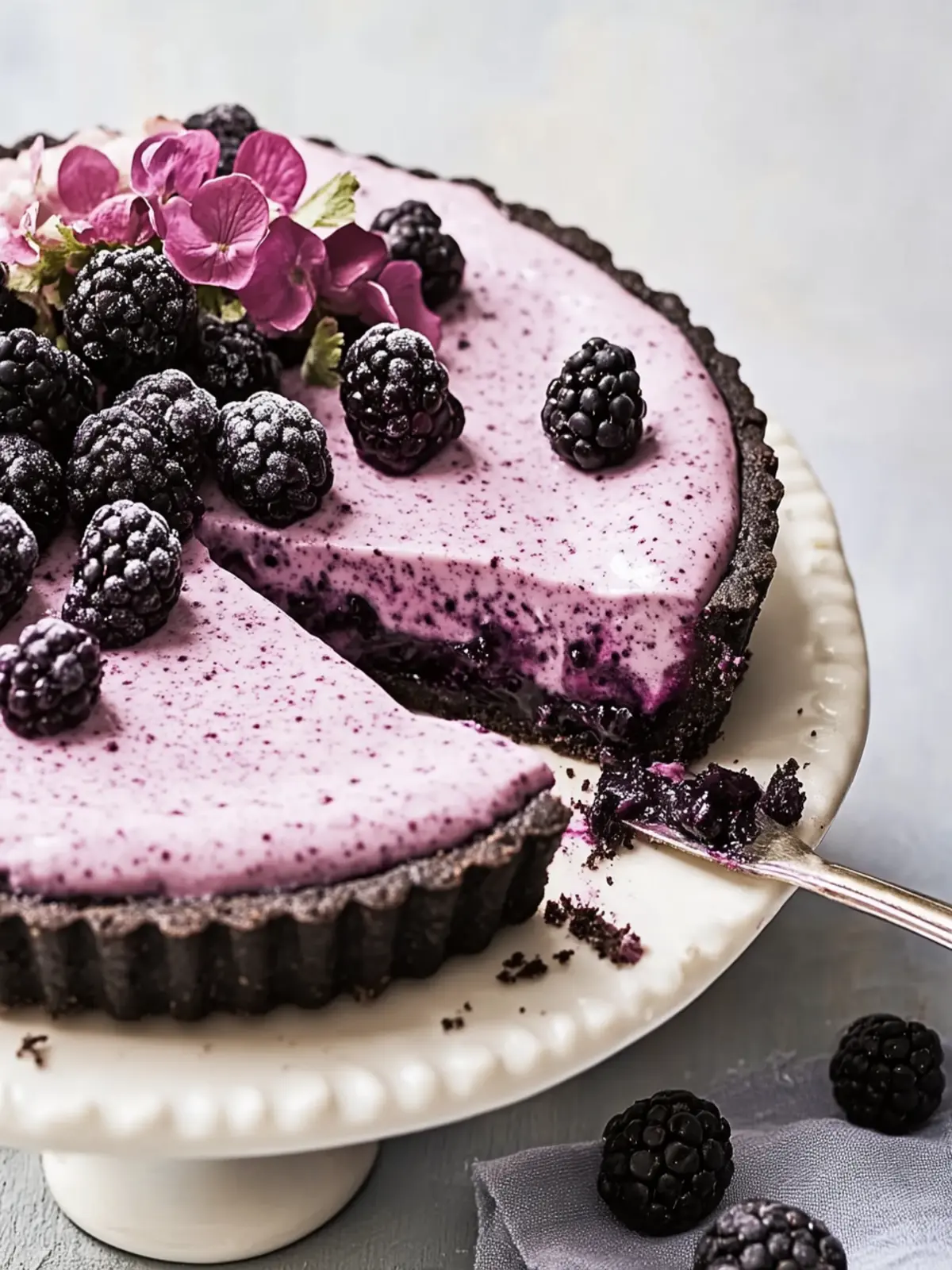 No-Bake Blackberry Oreo Tart: Your Ultimate Summer Dessert Fix 2 No-Bake Blackberry Oreo Tart