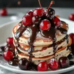 Delicious Chocolate Cherry Pancakes for a Sweet Morning Treat 3 Chocolate Cherry Pancakes