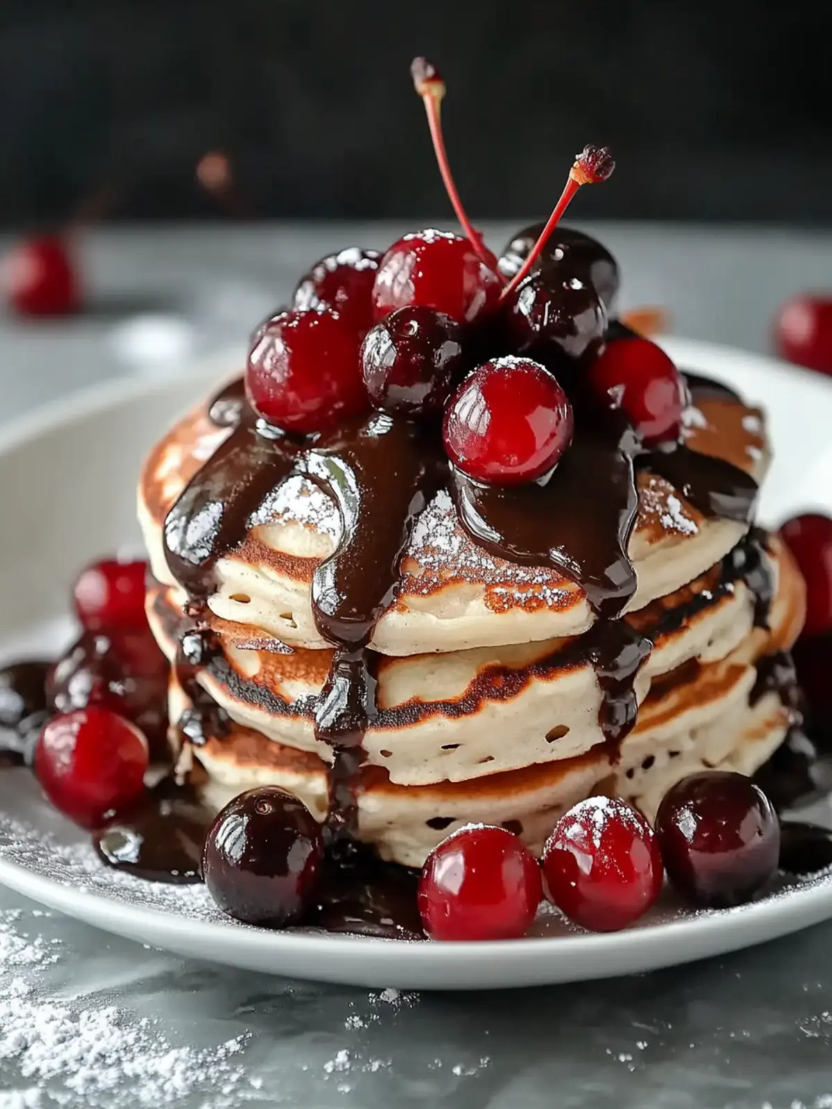 Delicious Chocolate Cherry Pancakes for a Sweet Morning Treat 5 Chocolate Cherry Pancakes