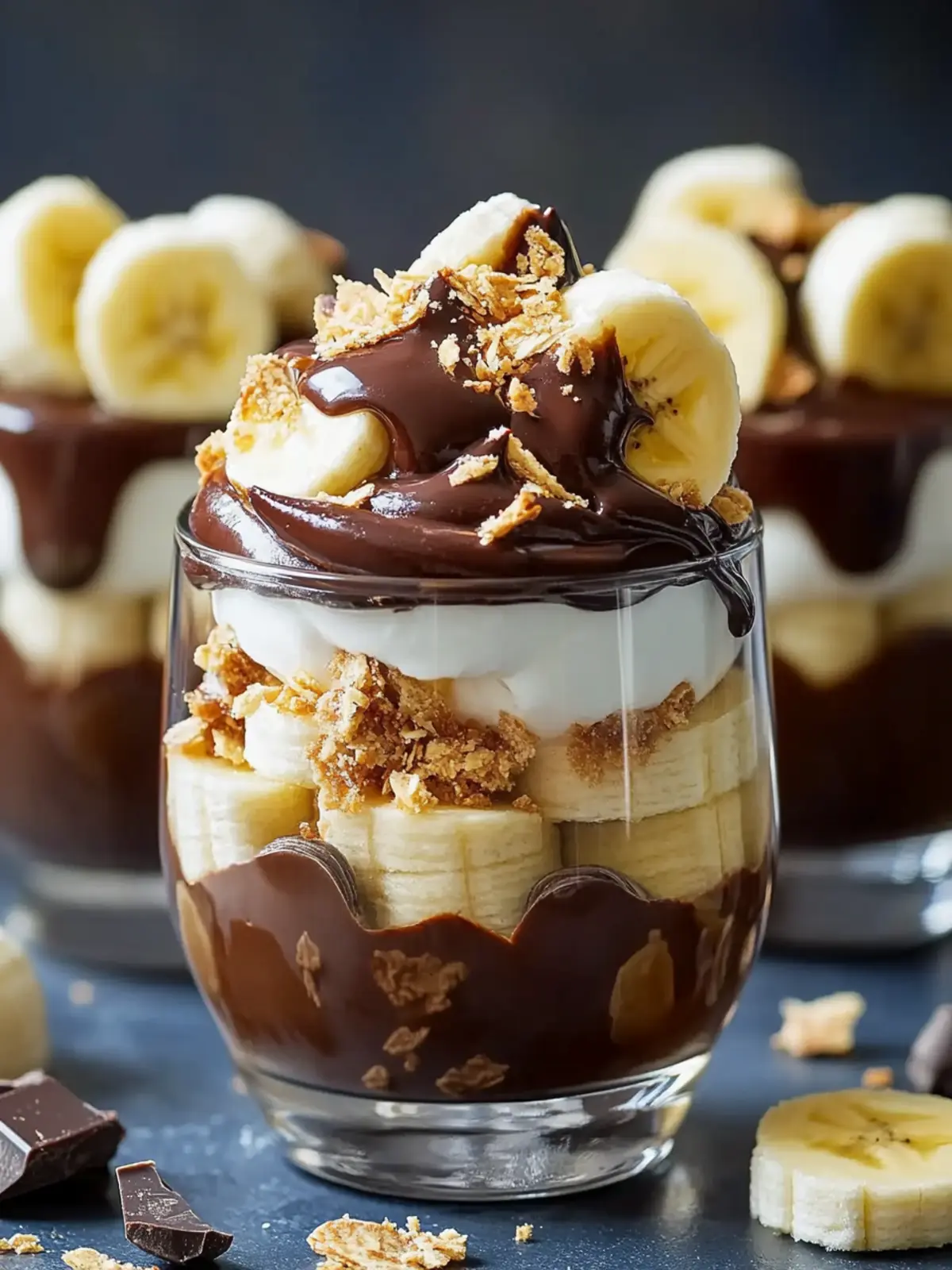 Decadent Chocolate Banana Dessert Cups You'll Love 4 Chocolate Banana Dessert Cups