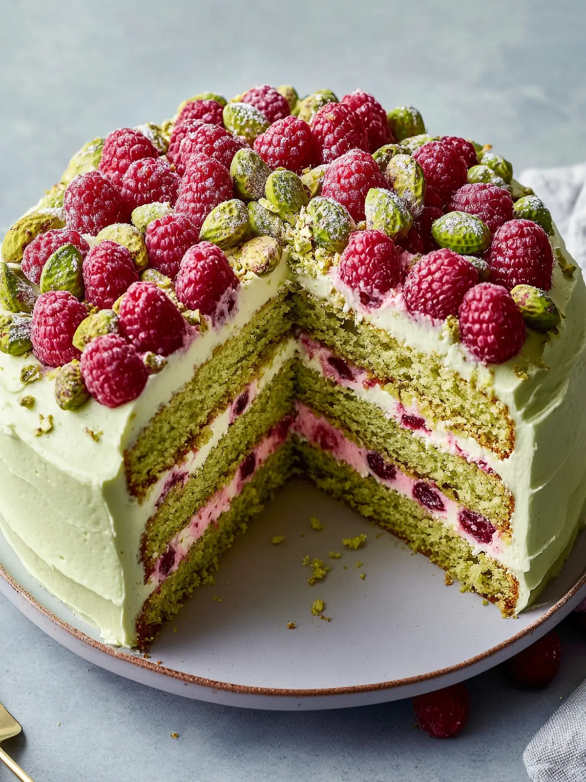 Pistachio Raspberry Cake - Whip Up This Delightful Treat! 4 Pistachio Raspberry Cake