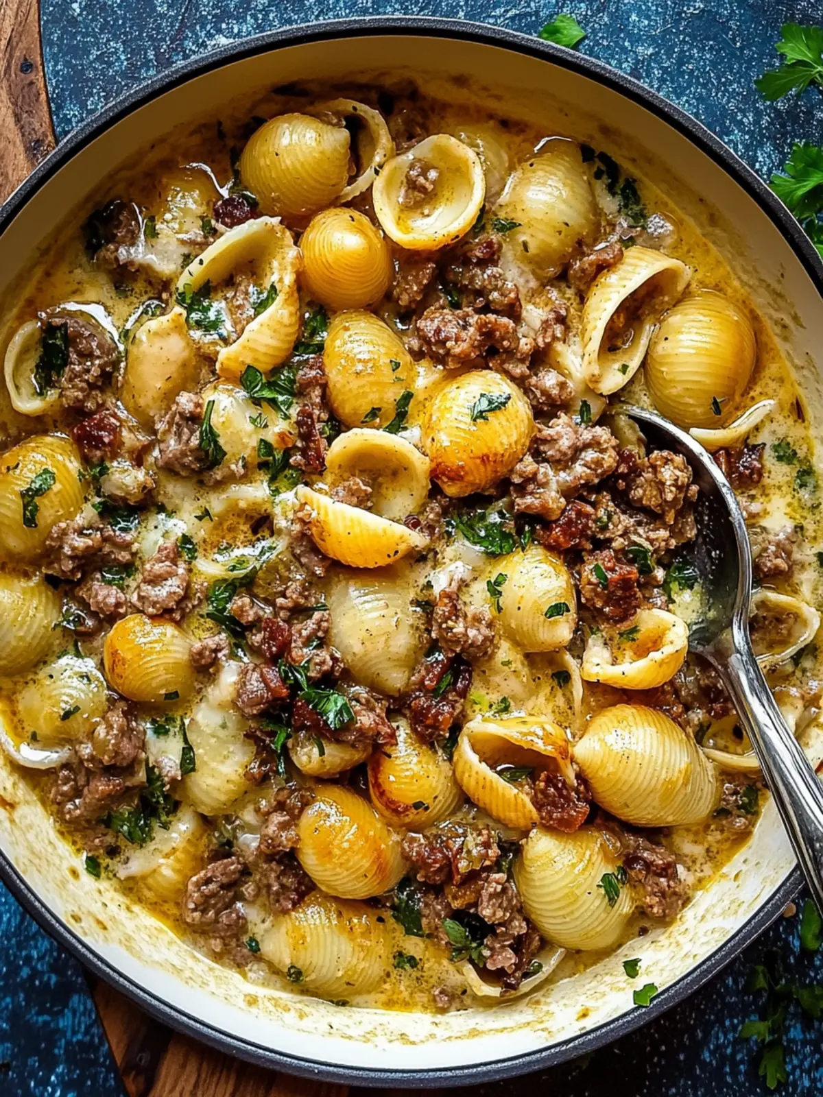 Creamy Beef and Shells: Your Go-To Cozy Weeknight Dinner 4 Creamy Beef and Shells