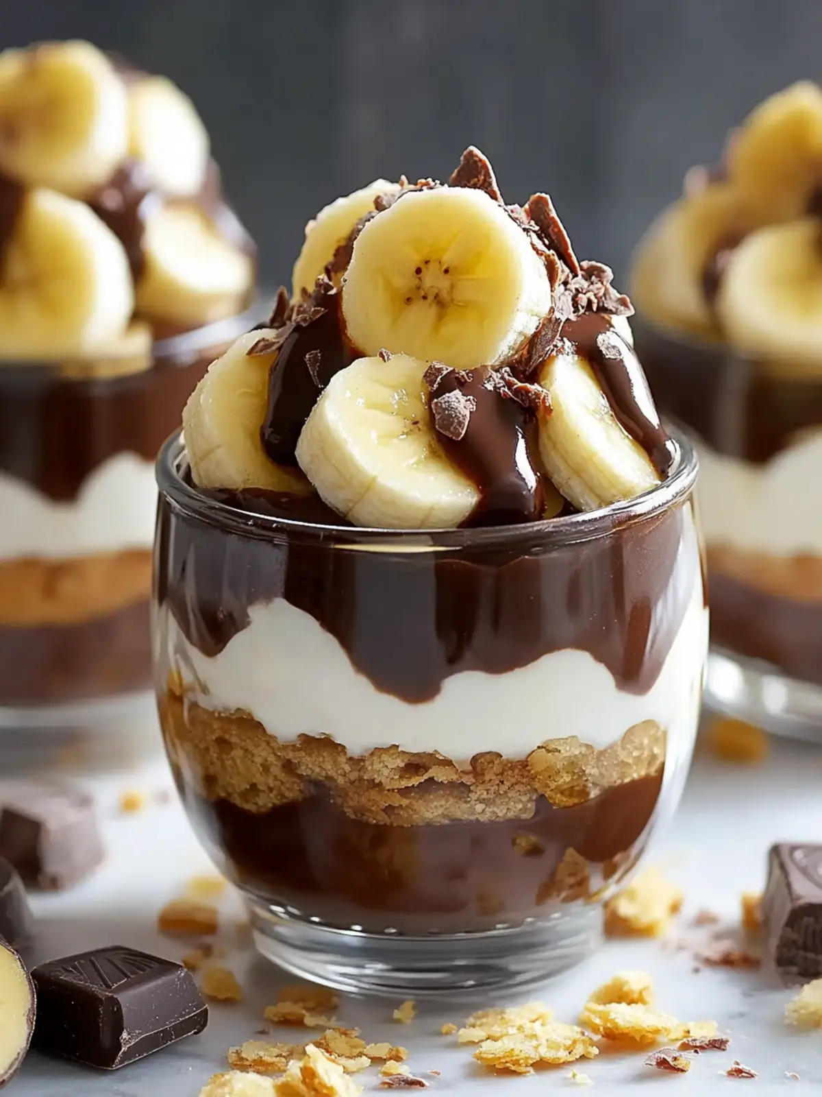 Decadent Chocolate Banana Dessert Cups You'll Love 3 Chocolate Banana Dessert Cups
