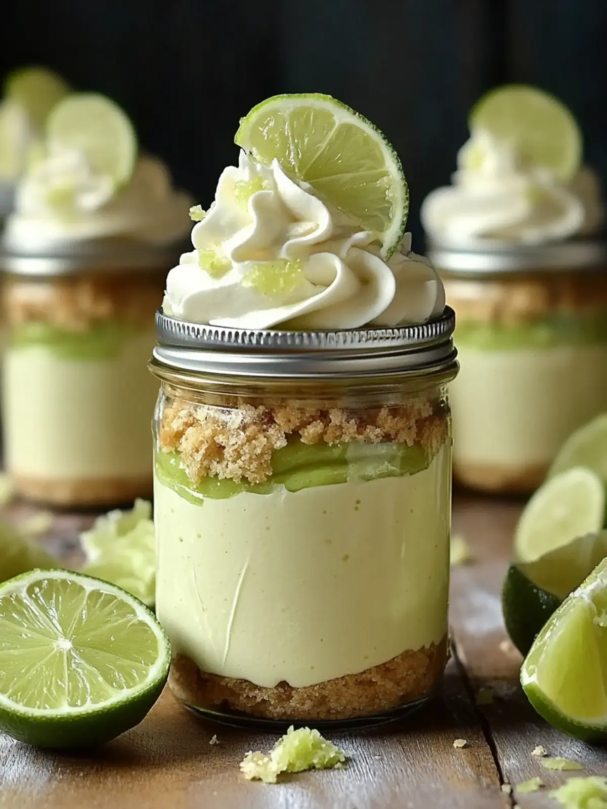 Creamy No-bake Key Lime Cheesecake Jars to Beat the Heat 5 No-bake Key Lime Cheesecake Jars