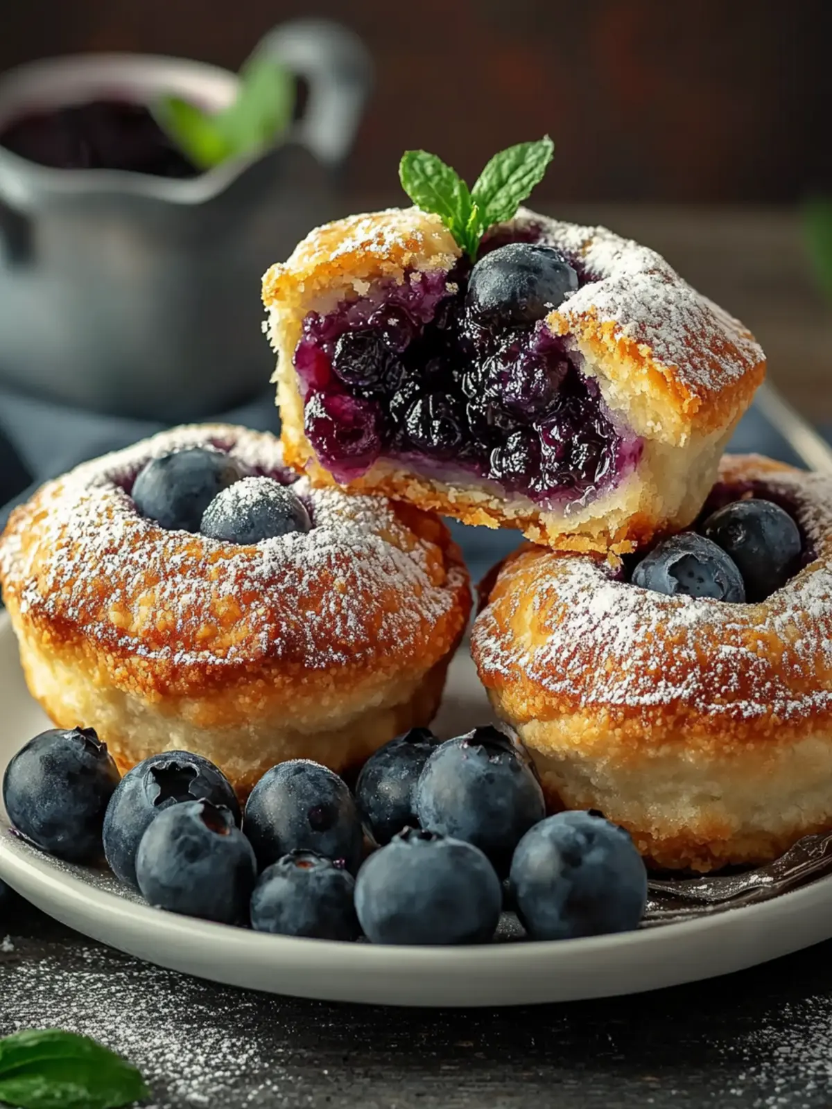 Blueberry Pie Bombs: Sweet Bites That Burst with Flavor 4 Blueberry Pie Bombs
