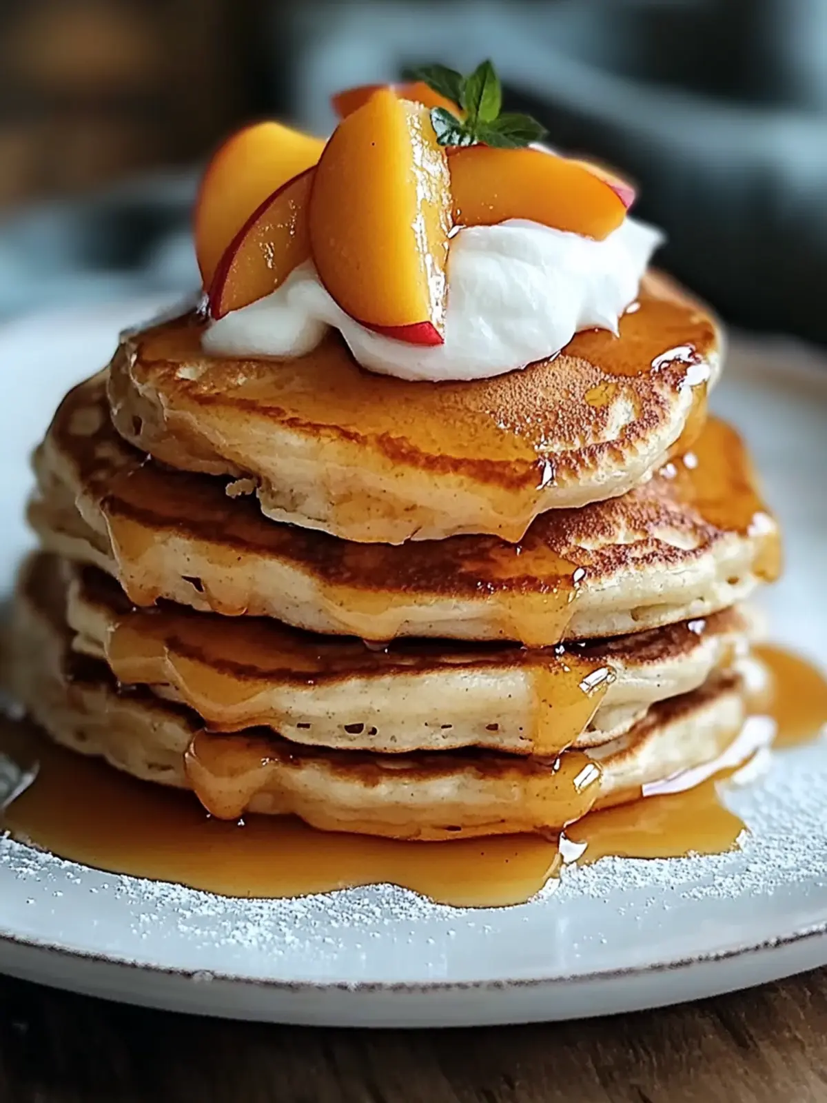 Peach Cobbler Pancakes: Your Sweet Morning Comfort Treat 3 Peach Cobbler Pancakes