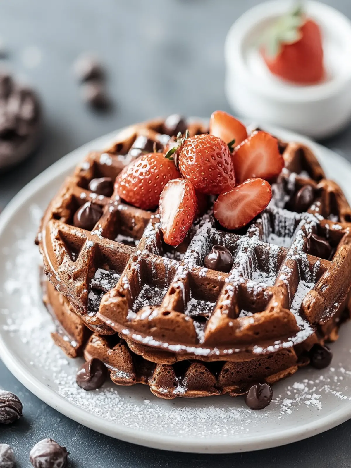 Irresistible Brownie Waffles: A Sweet Breakfast Delight 2 Brownie Waffles