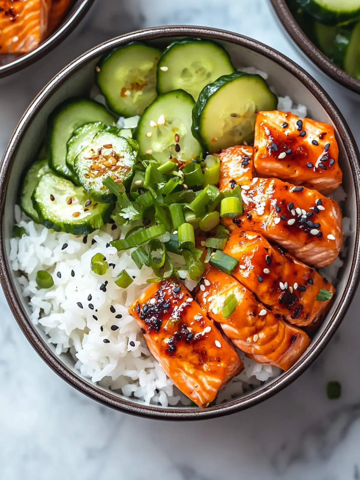 Savory Spicy Salmon Bowls with Coconut Rice You’ll Love 4 Spicy Salmon Bowls with Coconut Rice