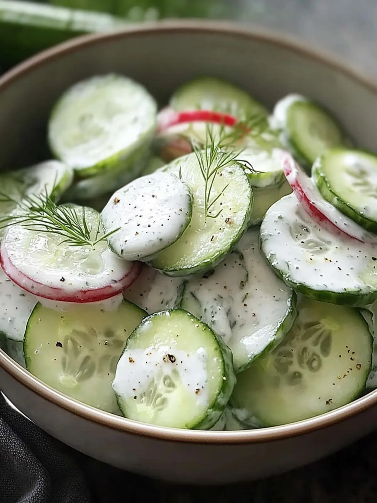 Refreshing Creamy Cucumber Salad for Effortless Summer Meals 4 Creamy Cucumber Salad