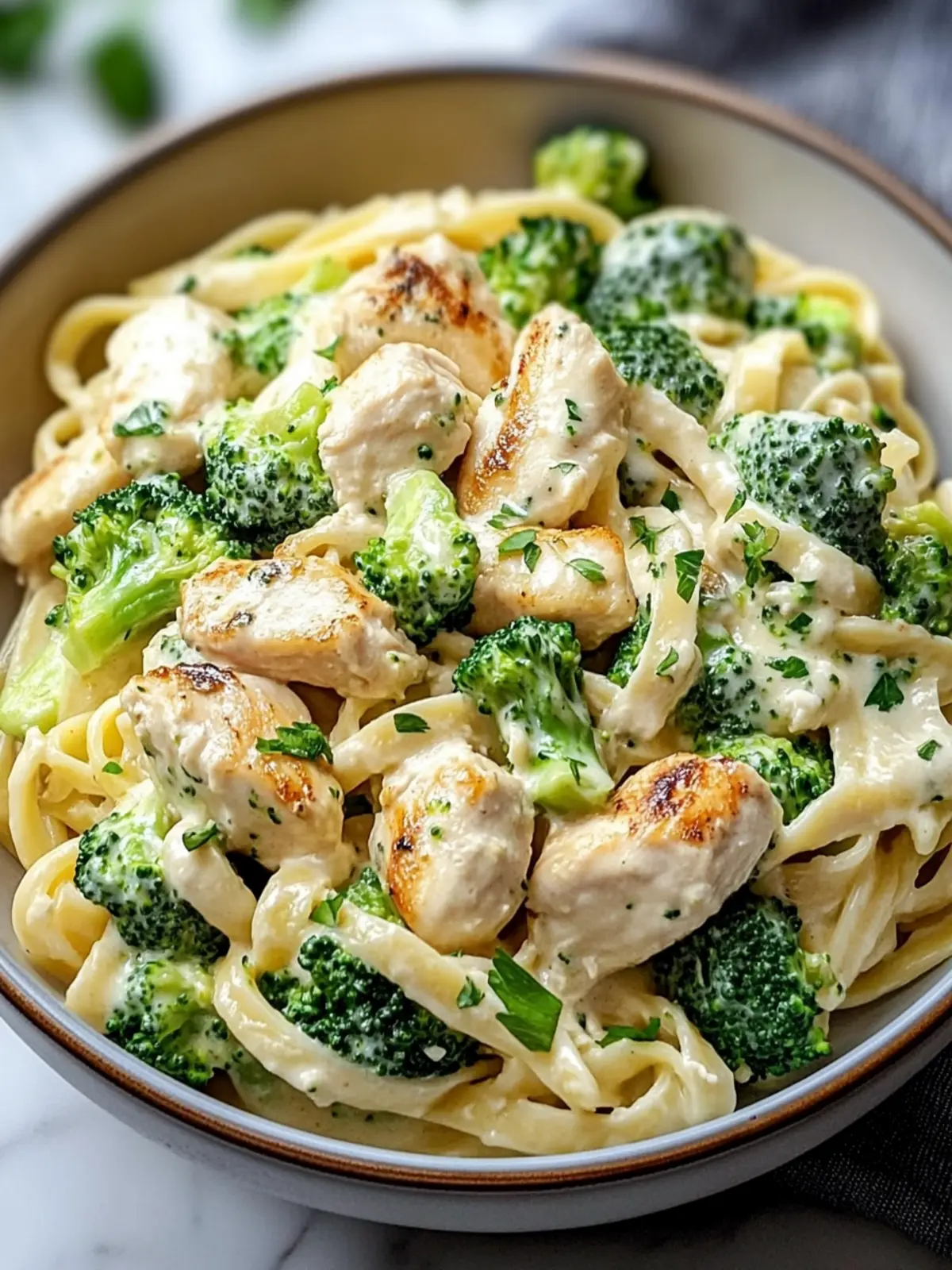 Creamy Chicken Broccoli Alfredo That's a Family Favorite 4 Chicken Broccoli Alfredo