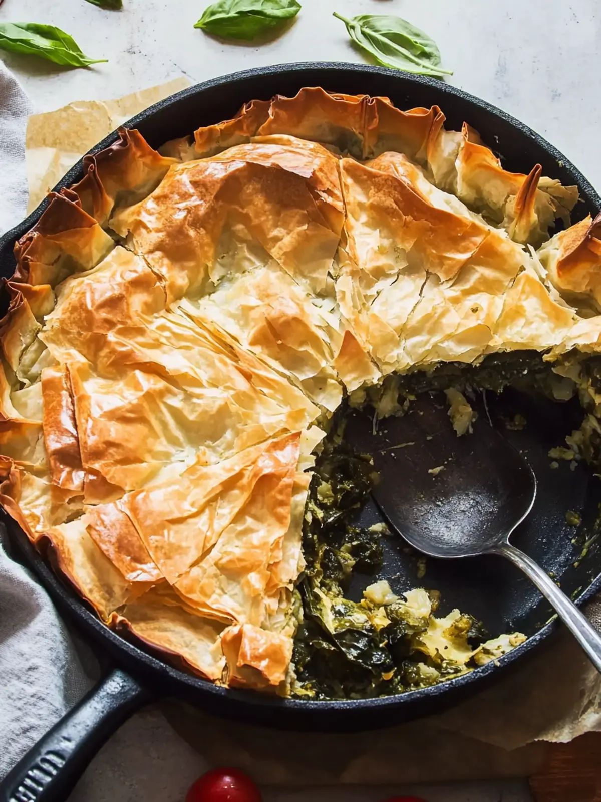 Crispy Skillet Spanakopita for Quick, Flavor-Packed Dinners 3 Skillet Spanakopita