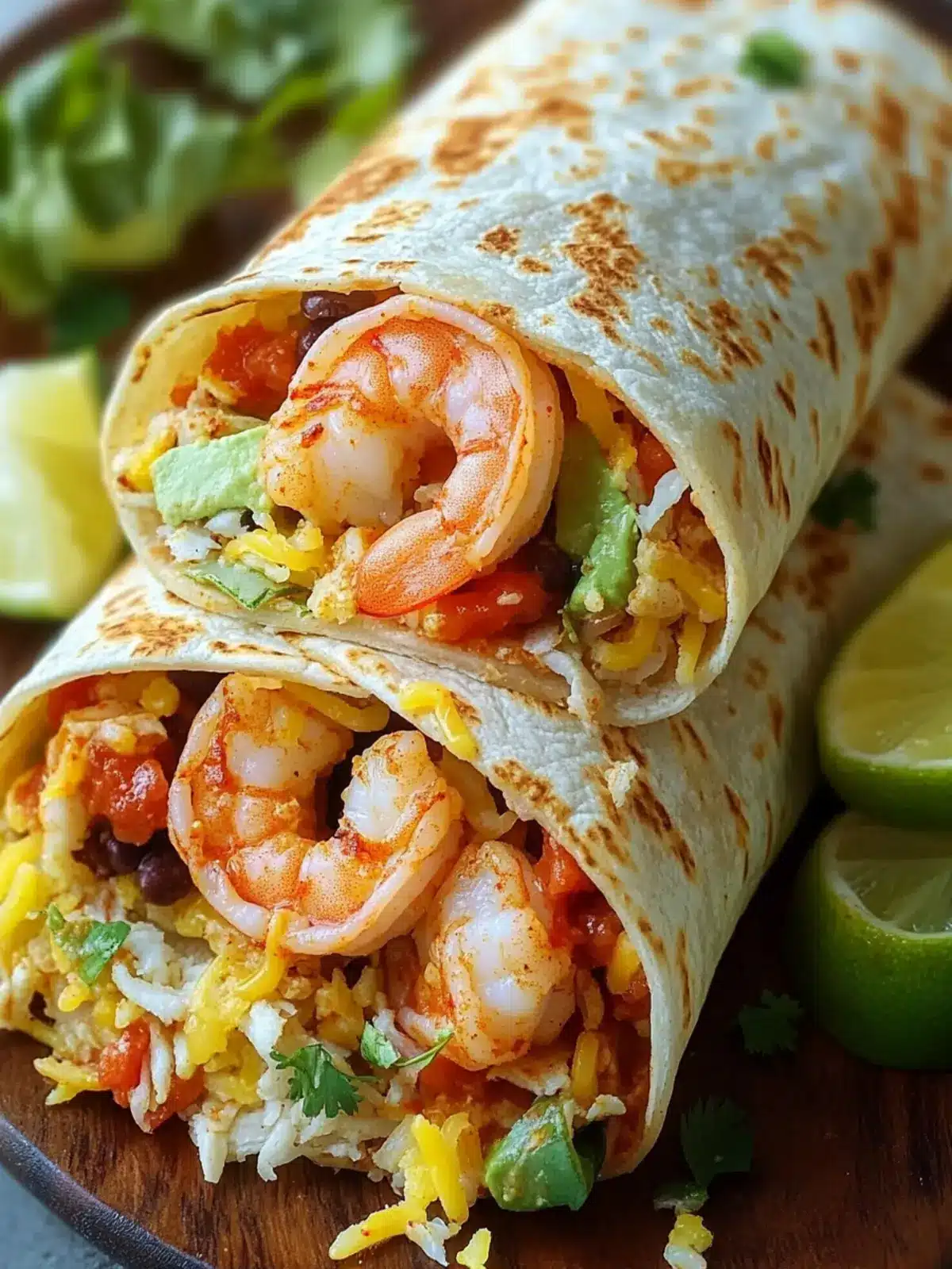 Flavor-Packed Shrimp Burrito: Quick, Easy, and Customizable! 4 Shrimp Burrito