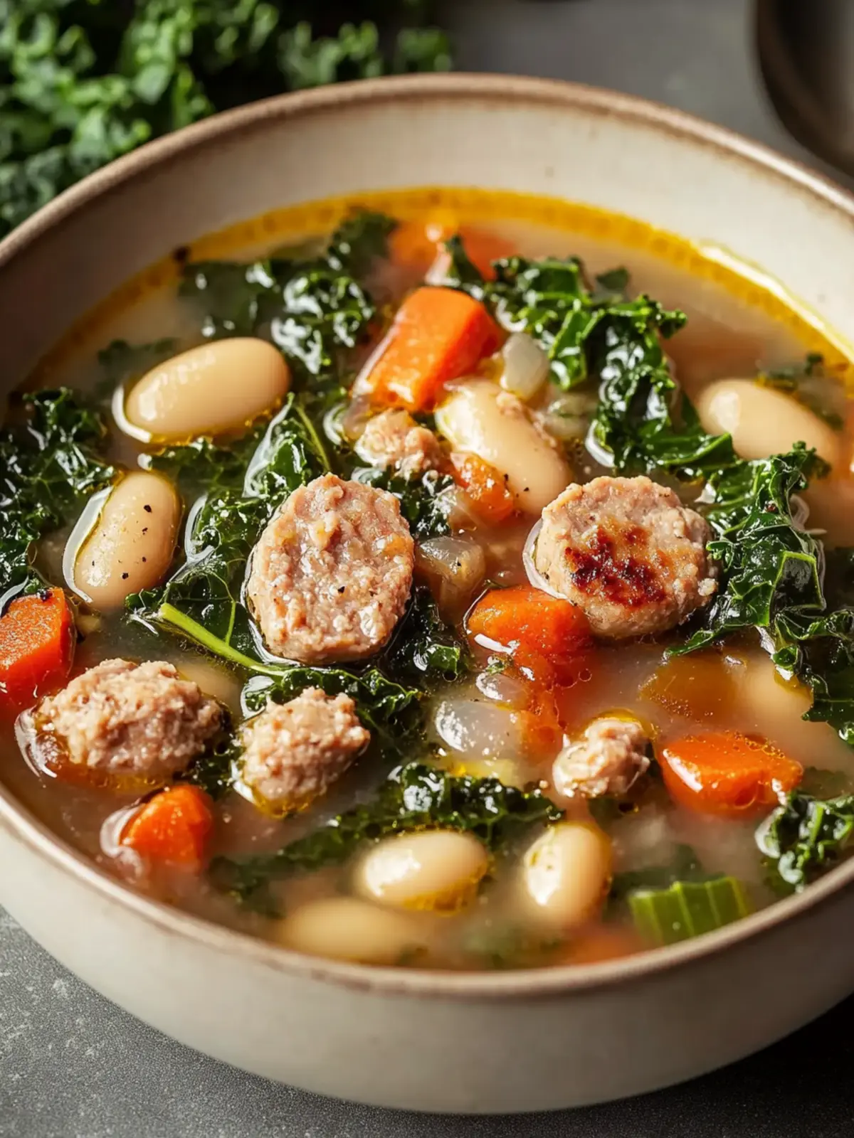 Sausage, White Bean & Kale Soup: Your Cozy Comfort Delight 4 Sausage, White Bean & Kale Soup