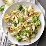 Creamy Chicken-and-Broccoli Pesto Bow Ties for Easy Comfort Food 3 Creamy Chicken-and-Broccoli Pesto Bow Ties