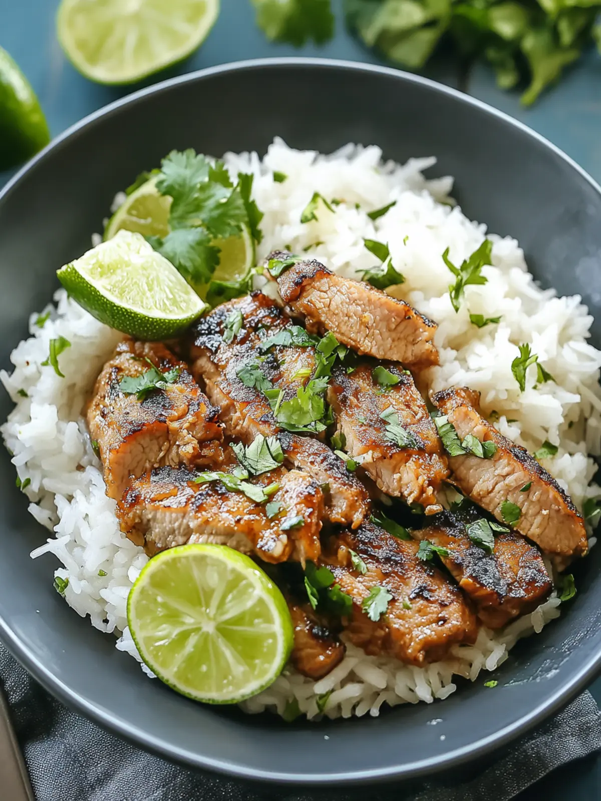 Ginger Lime Pork with Coconut Rice for a Tropical Delight 4 Ginger Lime Pork with Coconut Rice