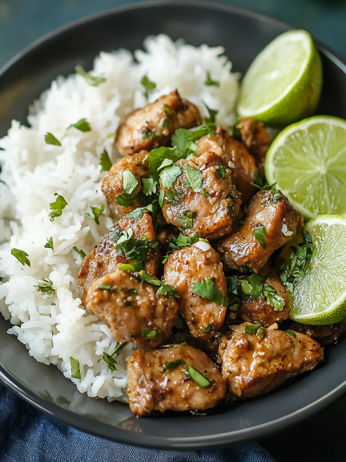 Ginger Lime Pork with Coconut Rice for a Tropical Delight 3 Ginger Lime Pork with Coconut Rice