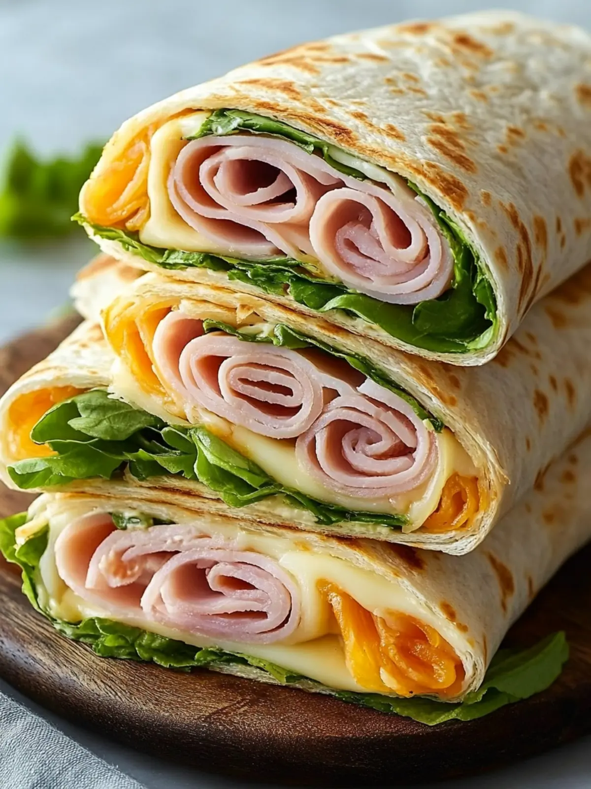 Savory Ham and Cheese Wraps: Quick, Easy, and Delicious! 4 Ham and Cheese Wraps