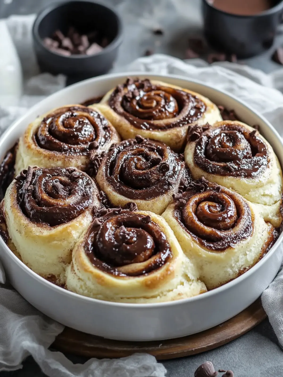 Decadent Chocolate Cinnamon Rolls for the Ultimate Breakfast Treat 5 Chocolate Cinnamon Rolls