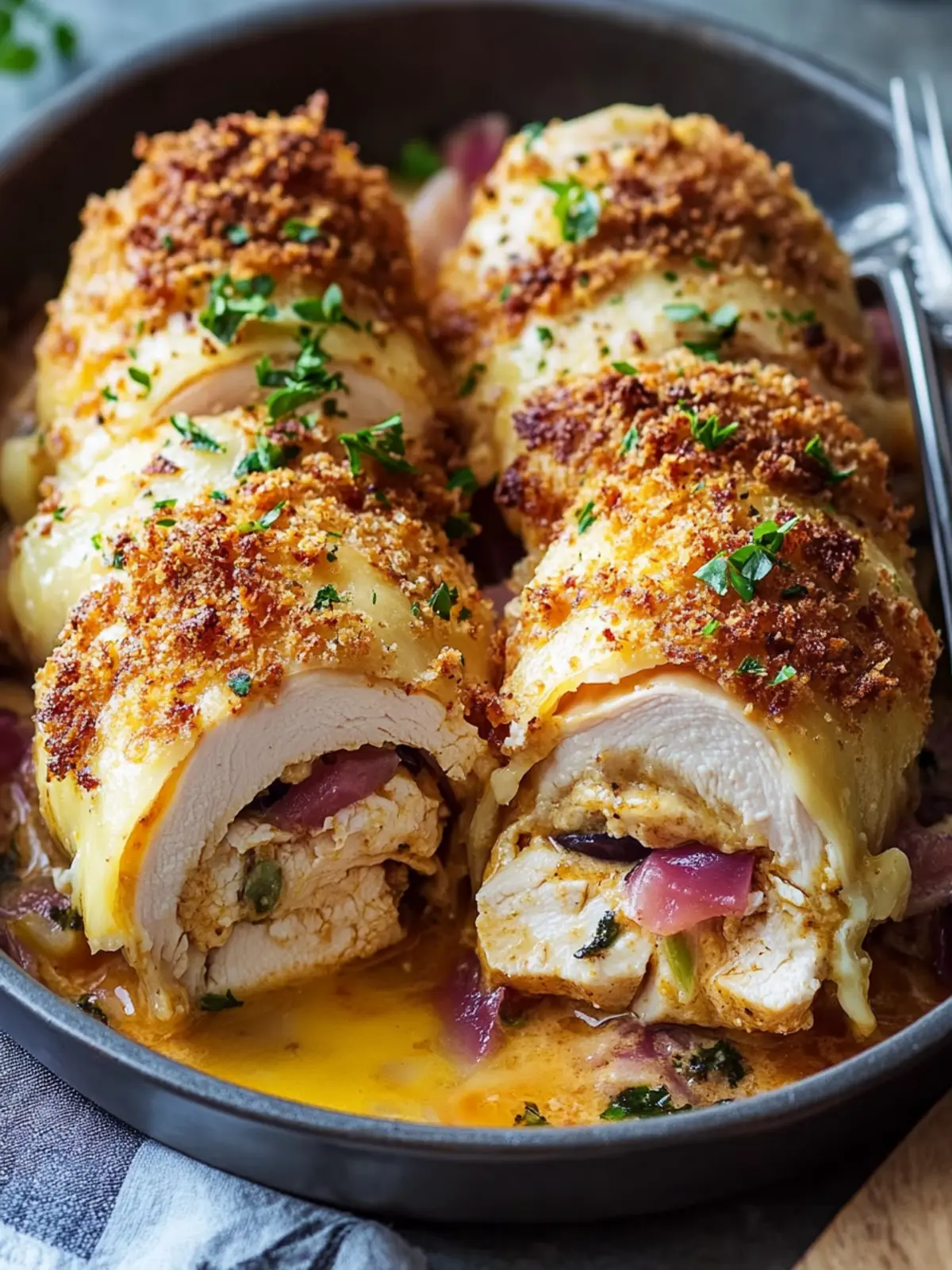 Delicious Stuffed Chicken Cordon Bleu Bake in Just 30 Minutes 4 Stuffed Chicken Cordon Bleu Bake
