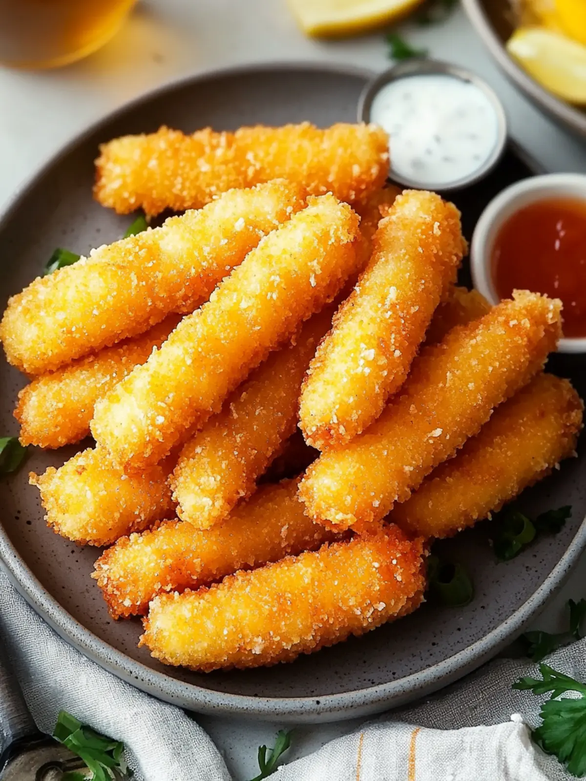 Crispy Golden Fish Sticks with a Tangy Twist You’ll Love 3 Crispy Golden Fish Sticks