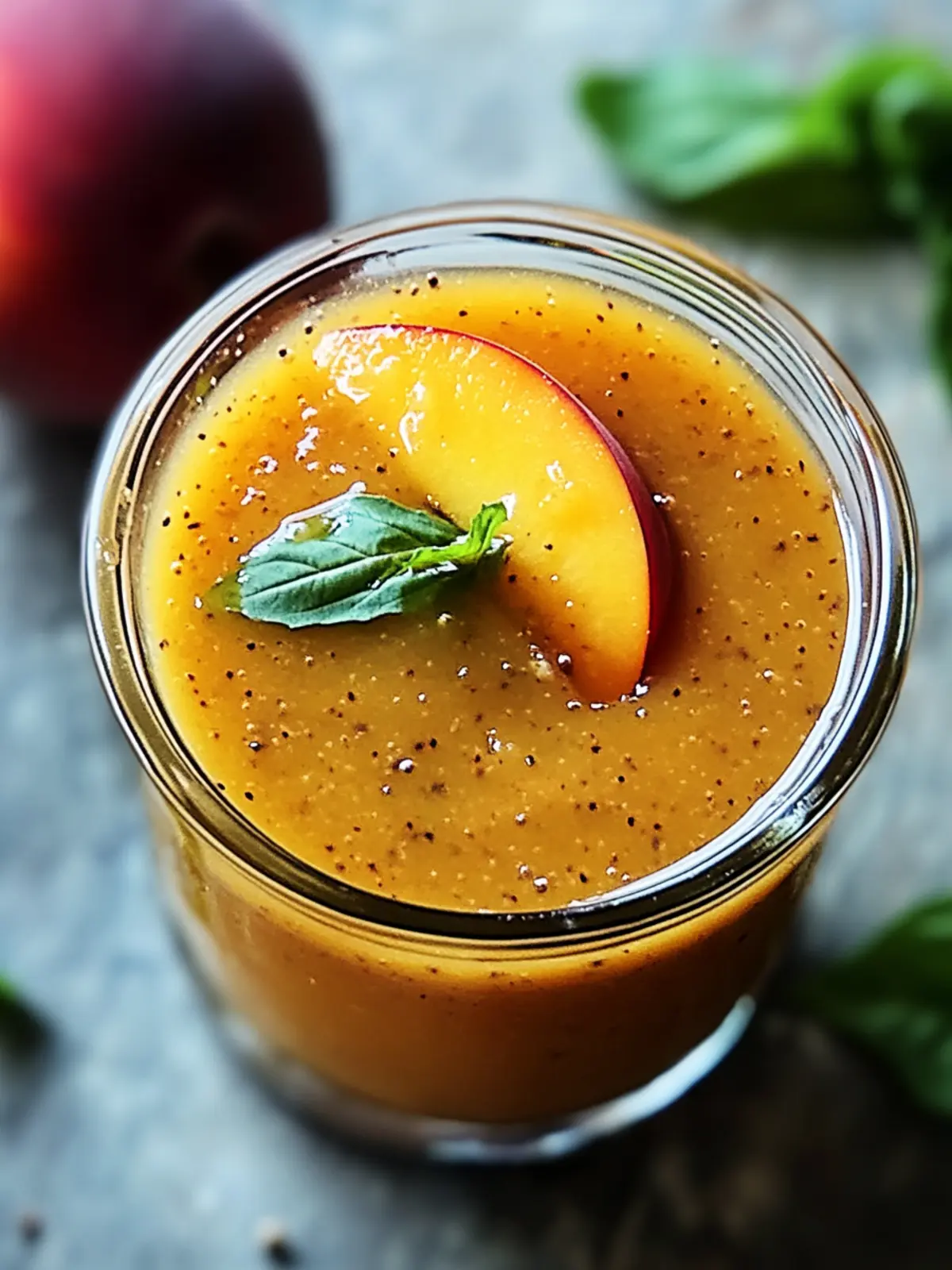 Delicious Peach Honey Dijon Balsamic Vinaigrette Recipe 3 Peach Honey Dijon Balsamic Vinaigrette