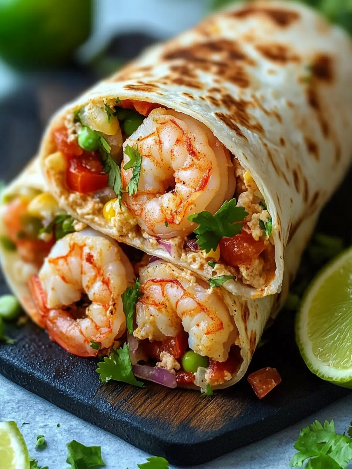Savory Shrimp Burrito: Quick Fresh Flavor in Every Bite 3 Shrimp Burrito