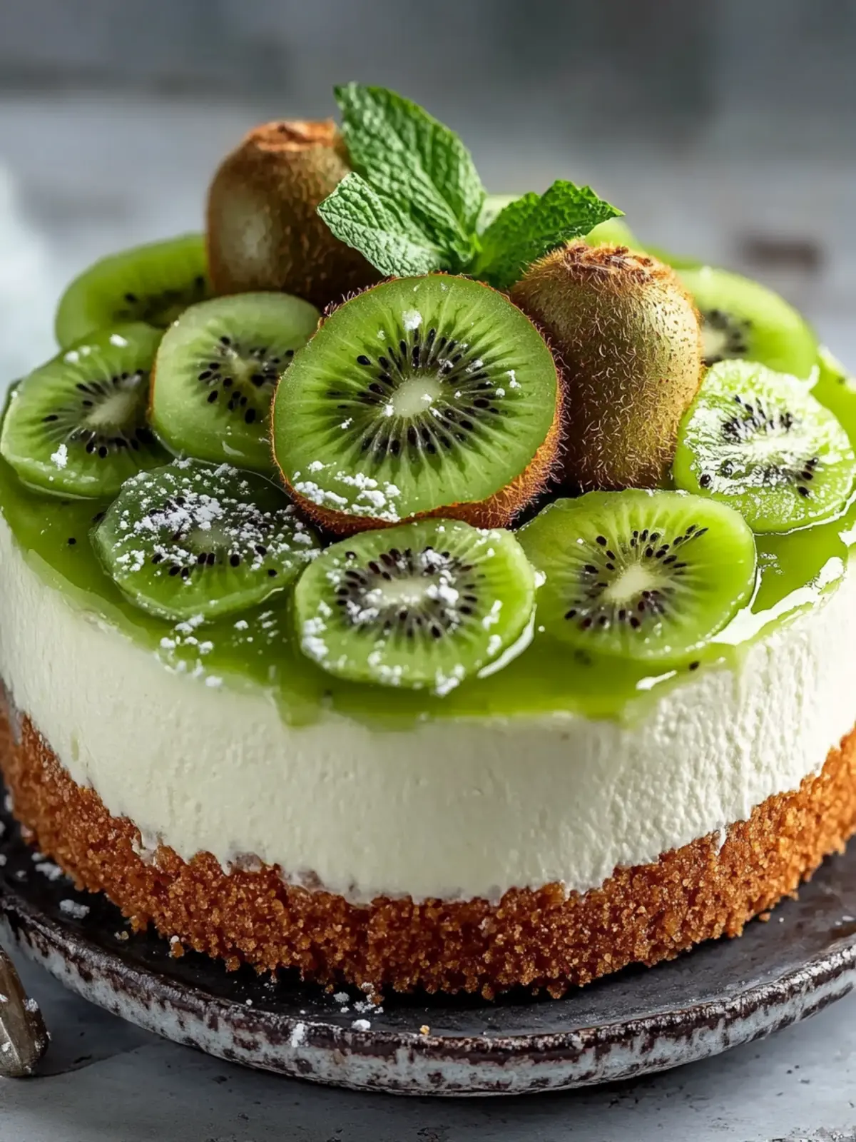 Creamy No-Bake Kiwi Cheesecake: Refresh Your Dessert Game 4 No-Bake Kiwi Cheesecake