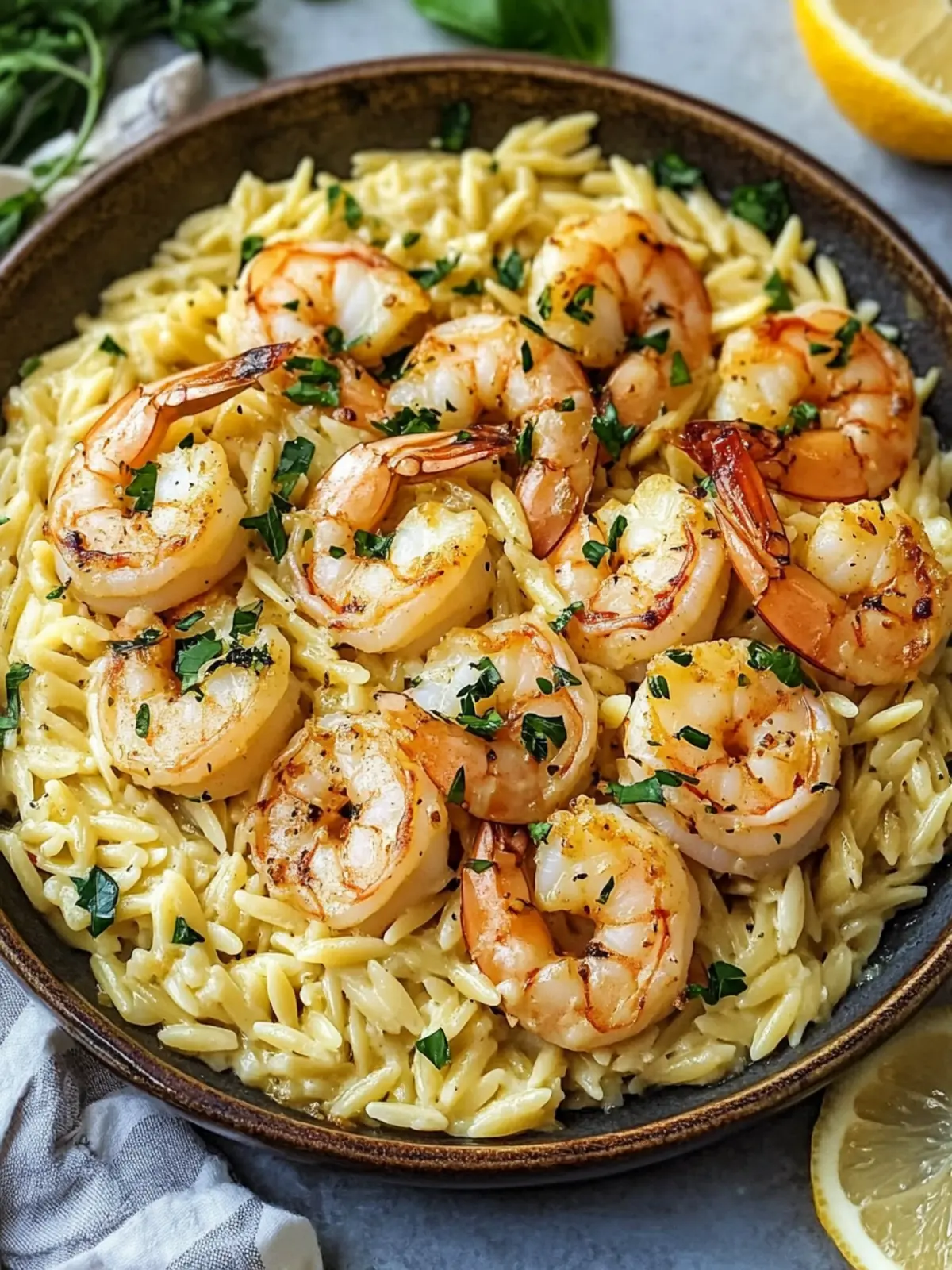 One Pan Parmesan Orzo with Shrimp: Quick, Creamy Perfection 3 One Pan Parmesan Orzo with Shrimp