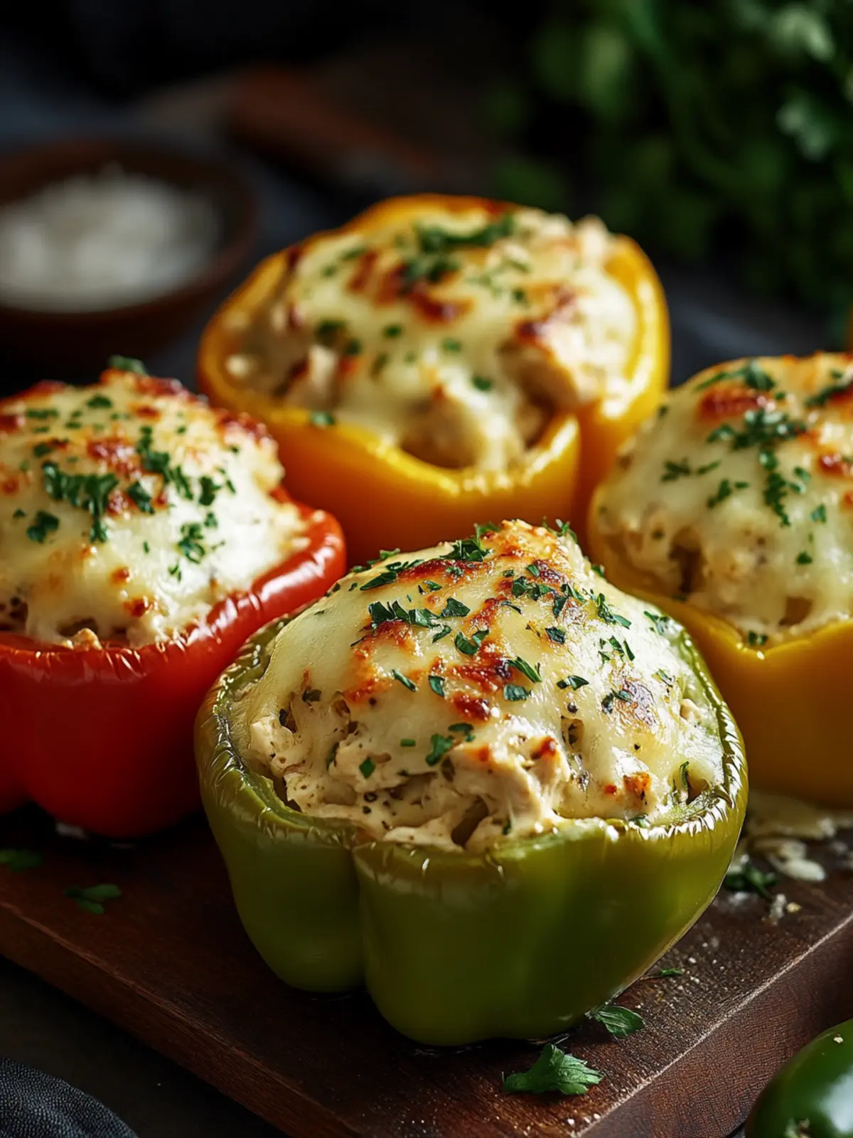 Delicious Chicken Alfredo Stuffed Peppers for Family Fun 3 Chicken Alfredo Stuffed Peppers