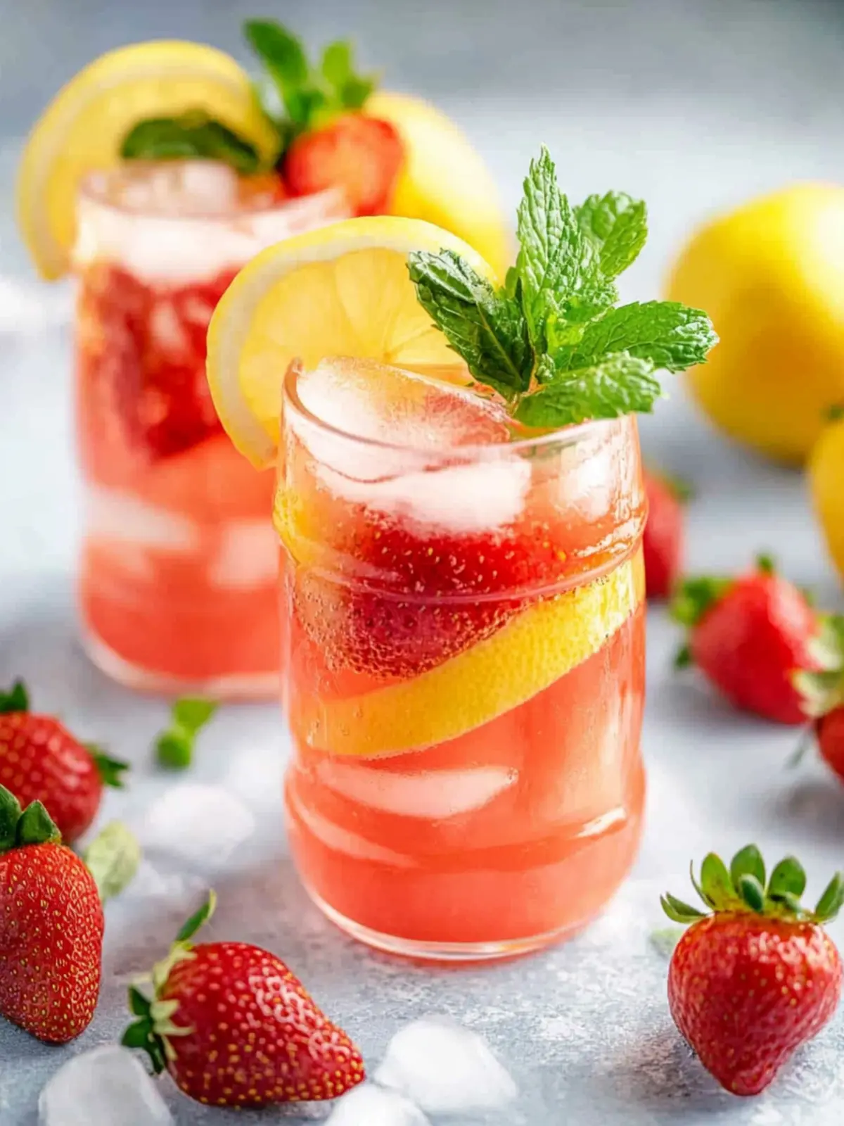 Delightful Strawberry Lemonade Mocktail for Summer Joy 5 Strawberry Lemonade Mocktail