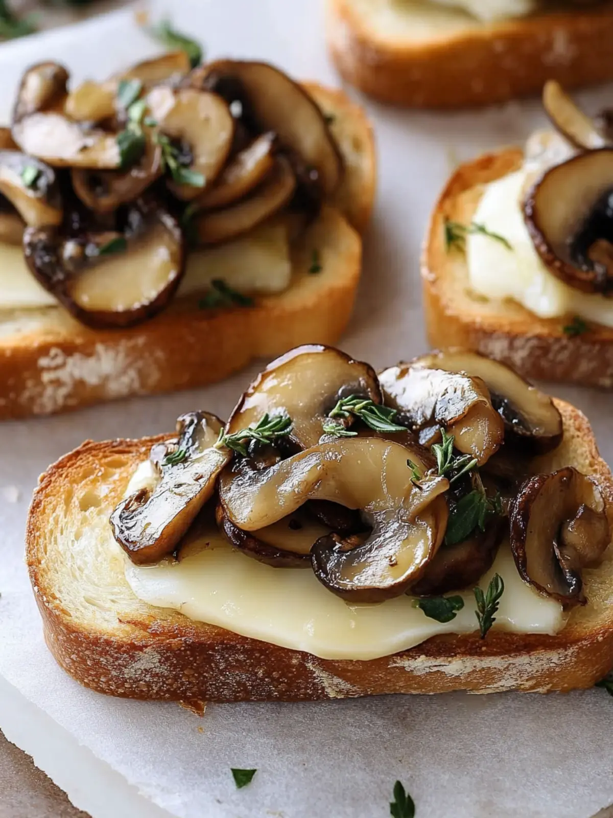 Mouthwatering Mushroom & Brie Crostini for Effortless Elegance 3 Mushroom & Brie Crostini