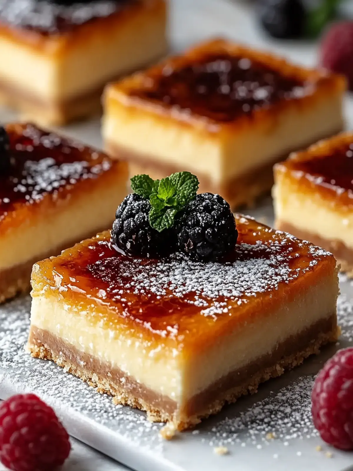 Crème Brûlée Cheesecake Bars: Irresistibly Creamy Delight 2 Crème Brûlée Cheesecake Bars