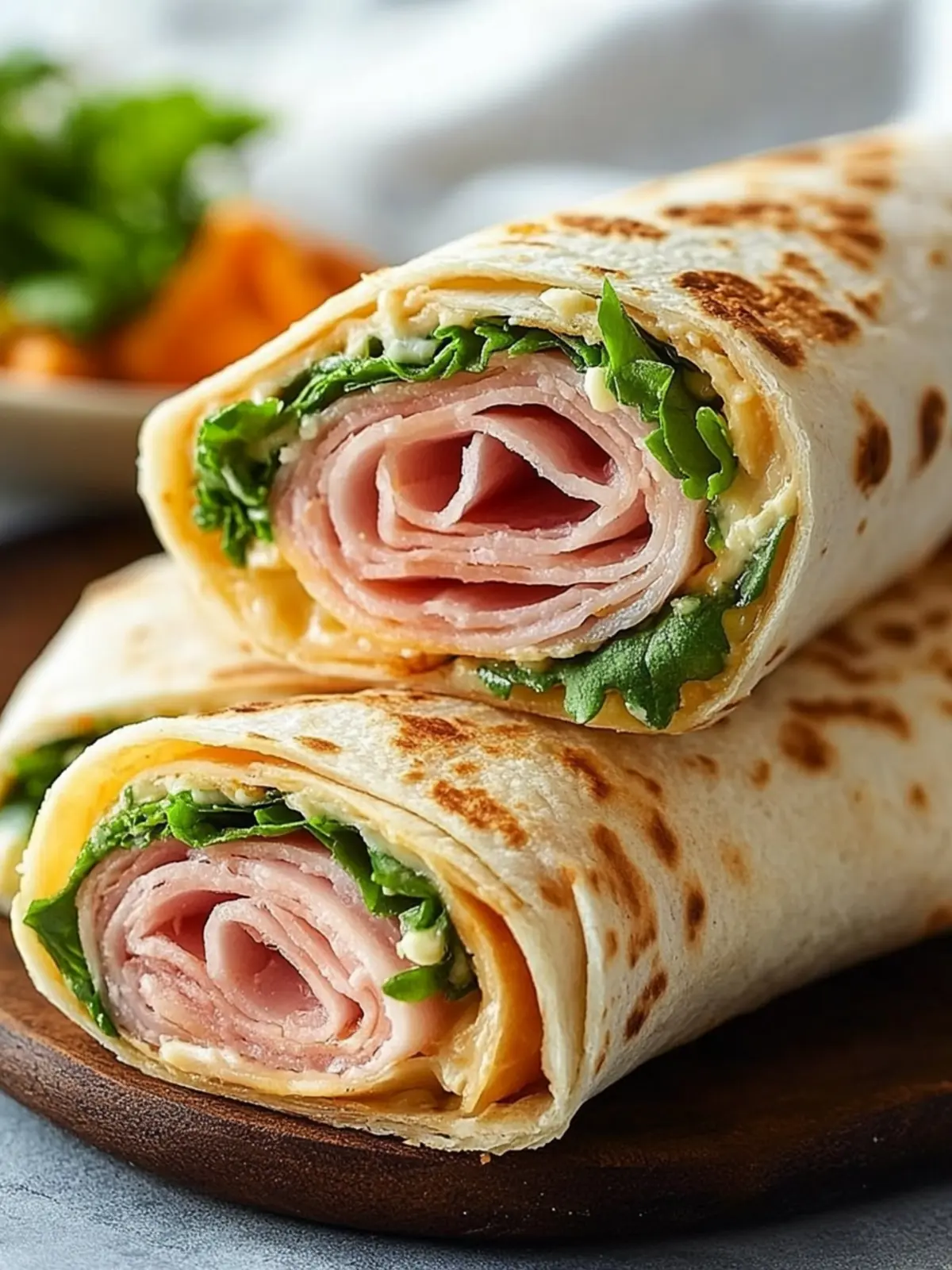 Savory Ham and Cheese Wraps: Quick, Easy, and Delicious! 3 Ham and Cheese Wraps