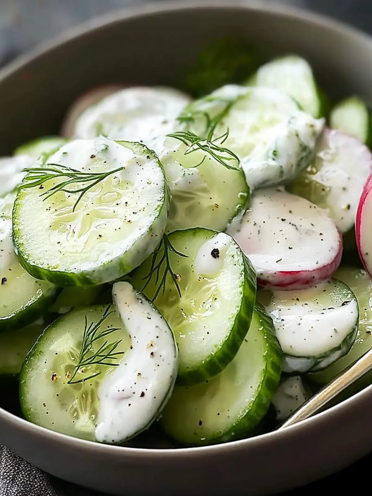 Refreshing Creamy Cucumber Salad for Effortless Summer Meals 3 Creamy Cucumber Salad