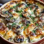 Cheesy Mushroom Casserole: A Cozy Vegetarian Hug in a Dish 3 Cheesy Mushroom Casserole