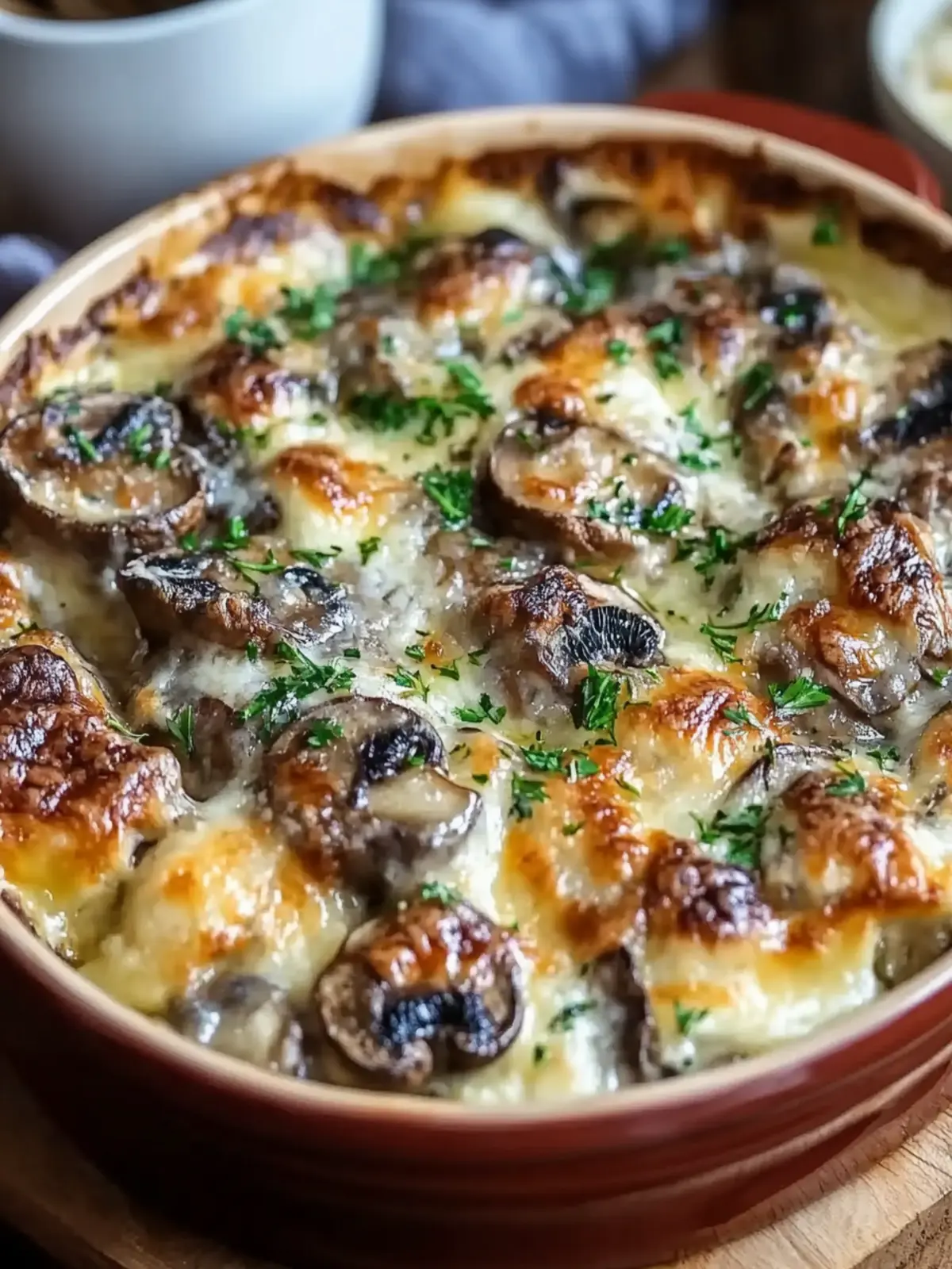 Cheesy Mushroom Casserole: A Cozy Vegetarian Hug in a Dish 5 Cheesy Mushroom Casserole