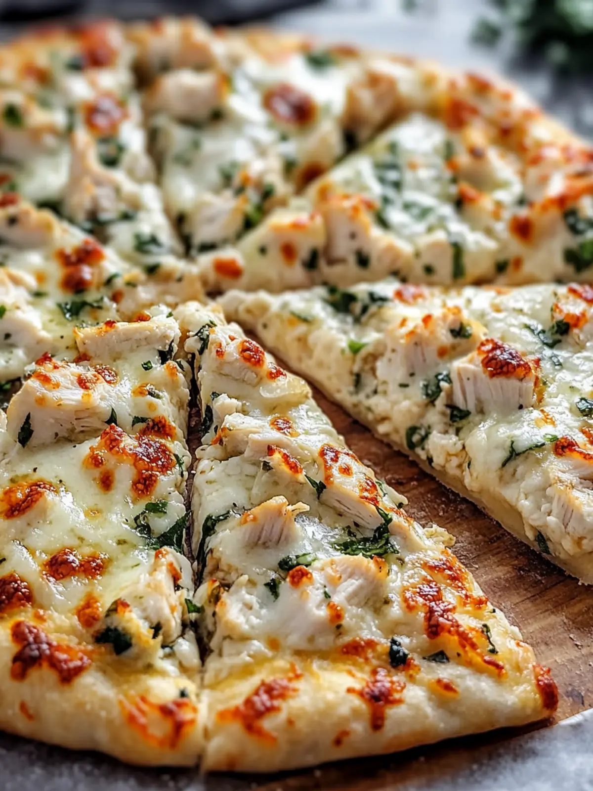 Creamy White Chicken Pizza That's Cozy and Customizable 2 Creamy White Chicken Pizza