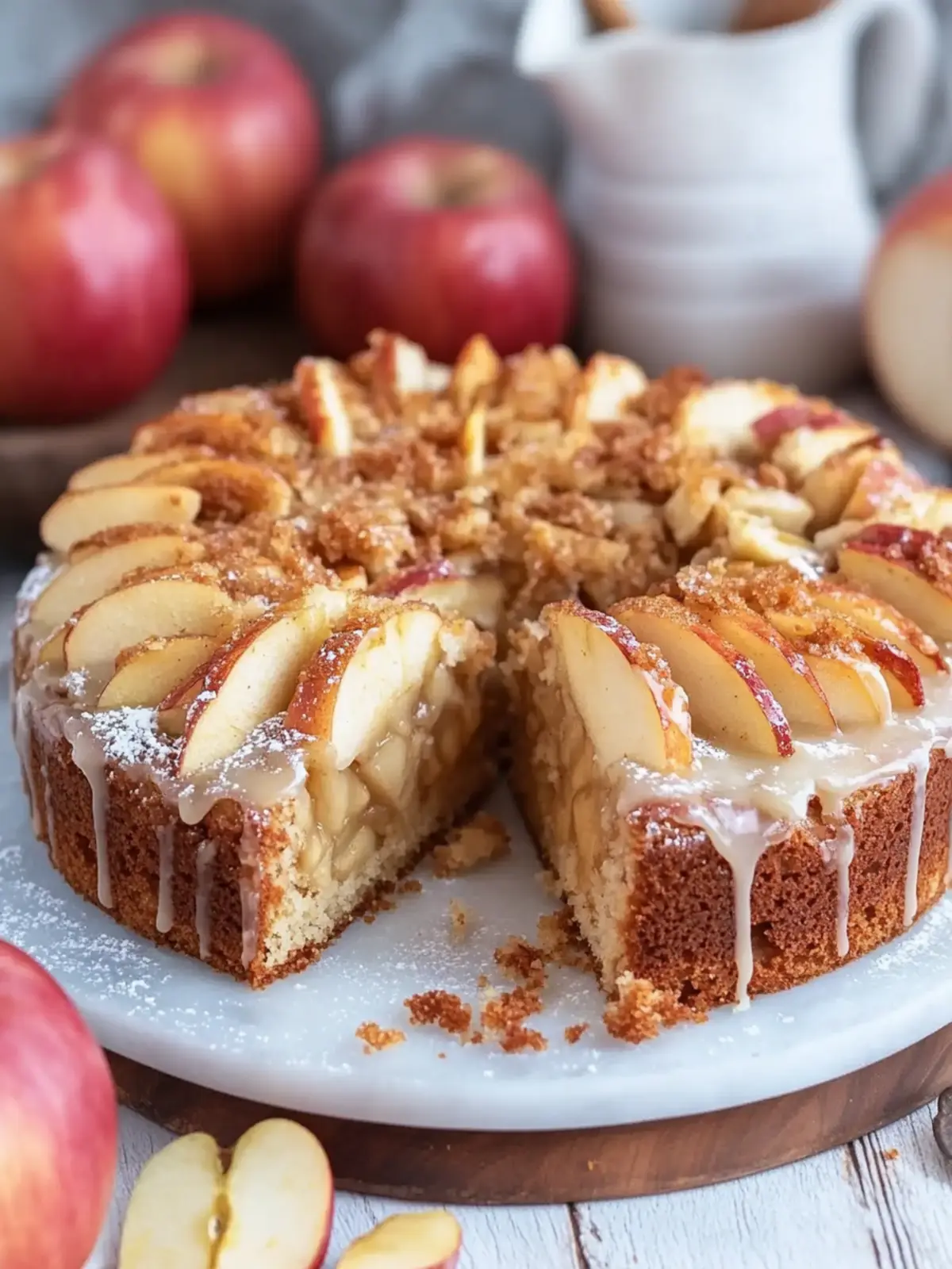 Moist Vegan Apple Cake with Walnuts for Cozy Evenings 3 Vegan Apple Cake
