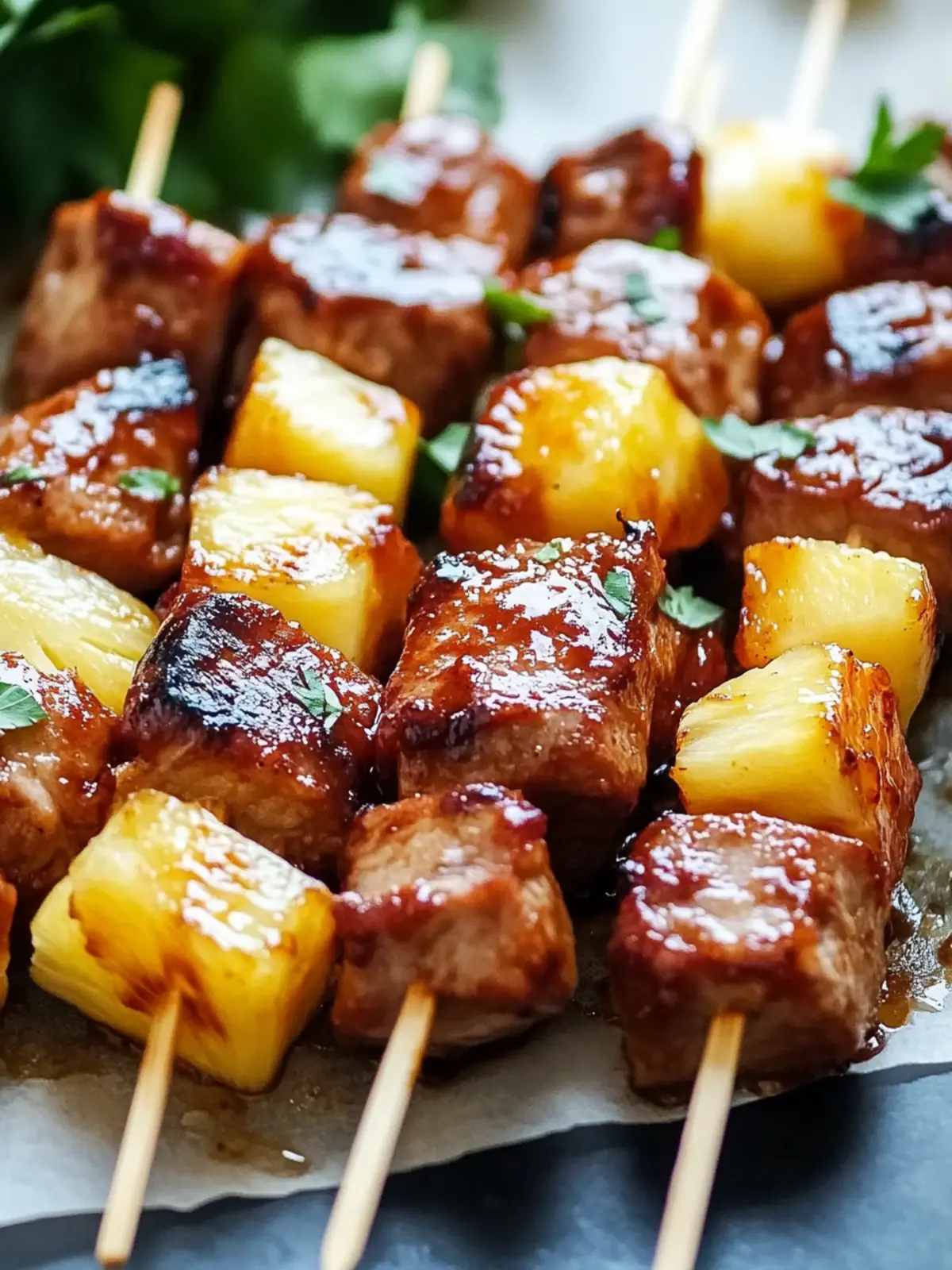 Pineapple BBQ Pork Skewers for Quick Summer Grilling Fun 2 Pineapple BBQ Pork Skewers