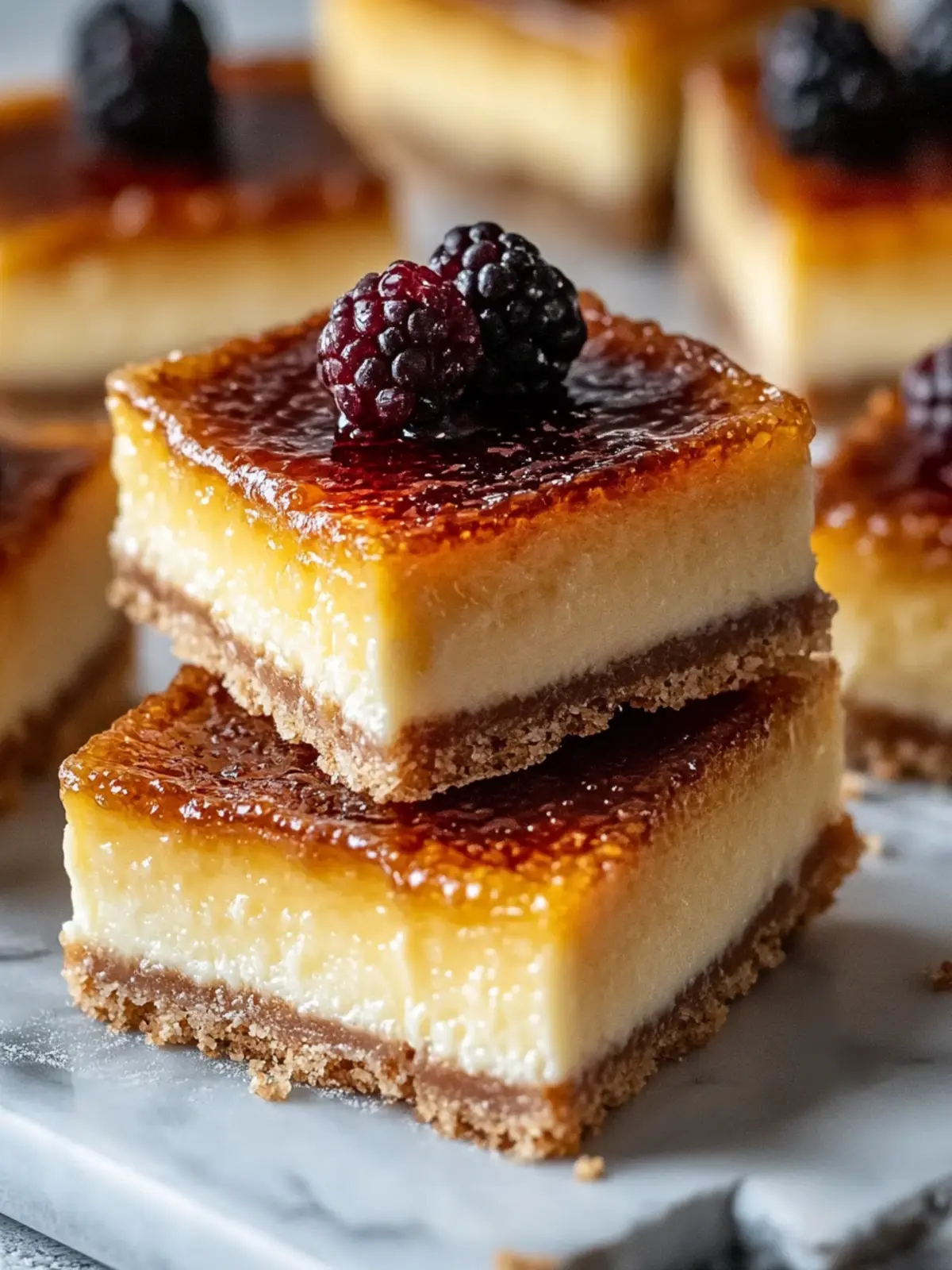 Crème Brûlée Cheesecake Bars: Irresistibly Creamy Delight 3 Crème Brûlée Cheesecake Bars